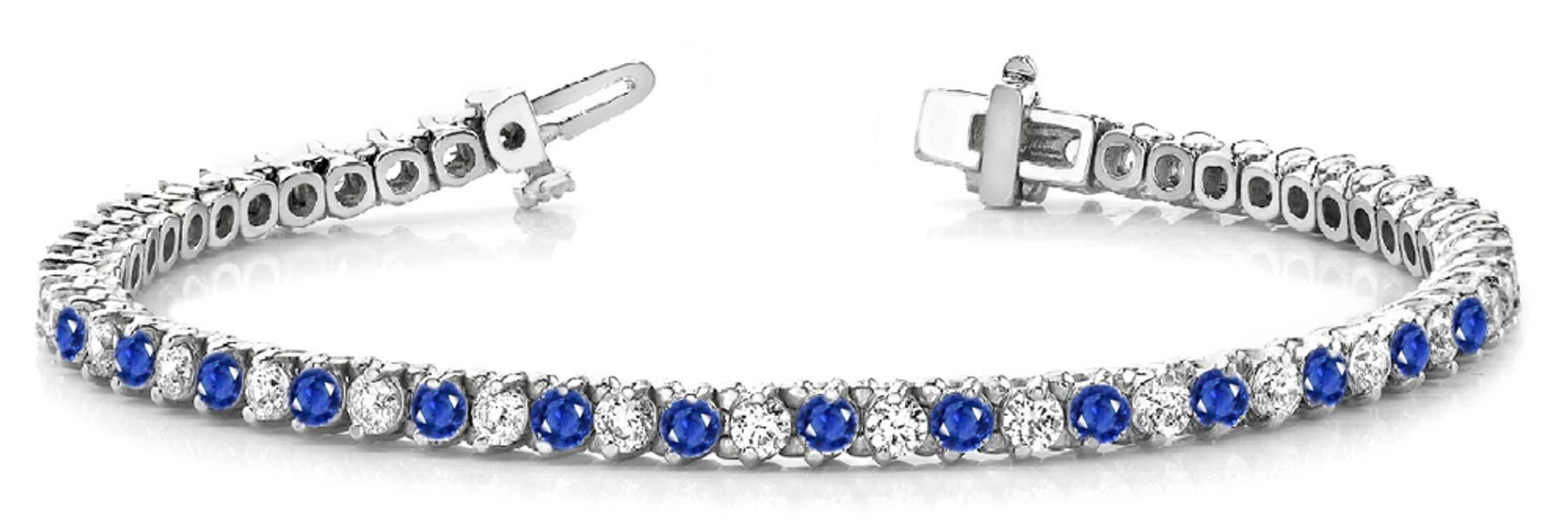 Sapphire & Diamond Bracelet and Necklace