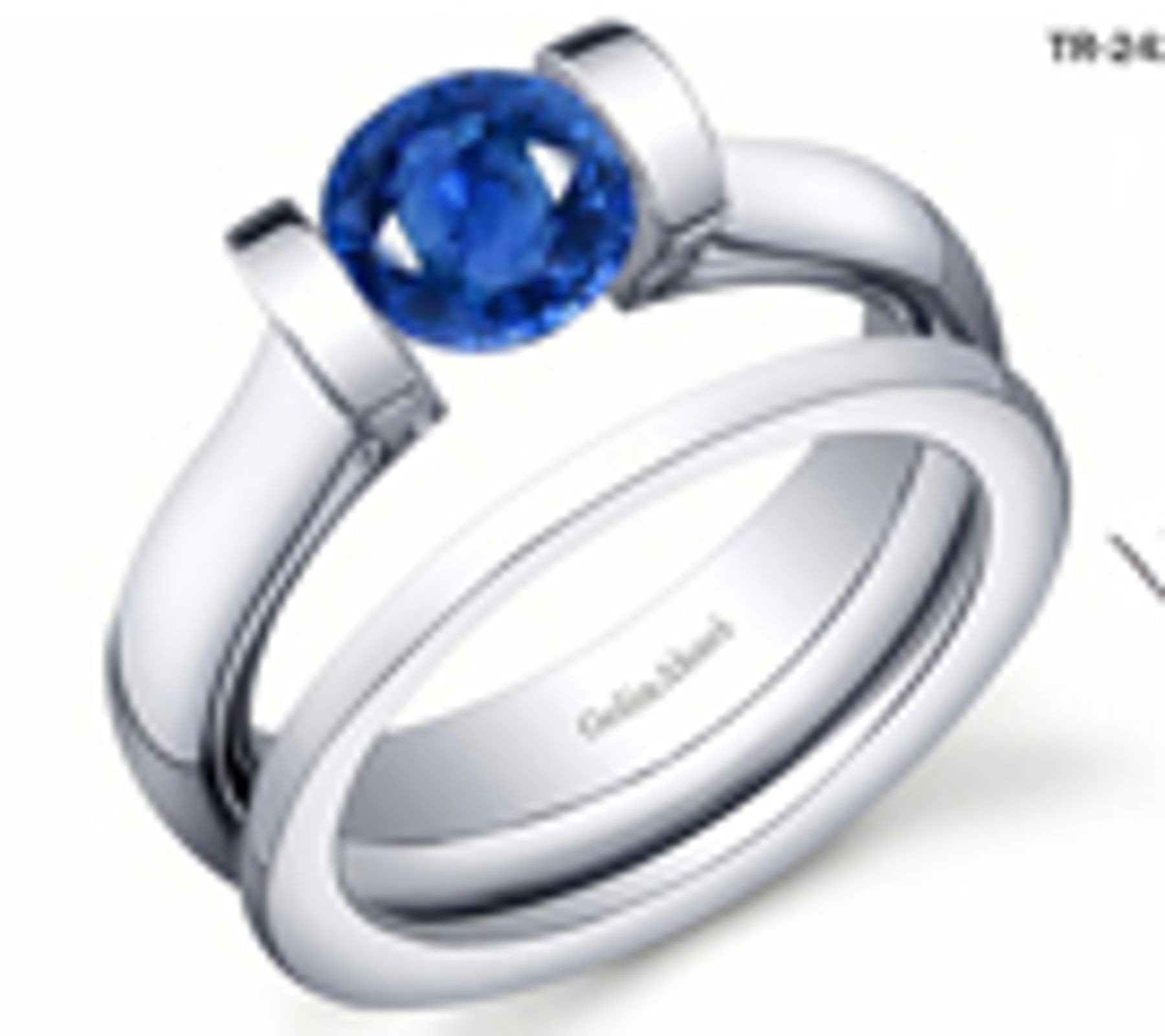 Premier Diamond Jewelry: Tension Set Blue Sapphire Diamond Rings