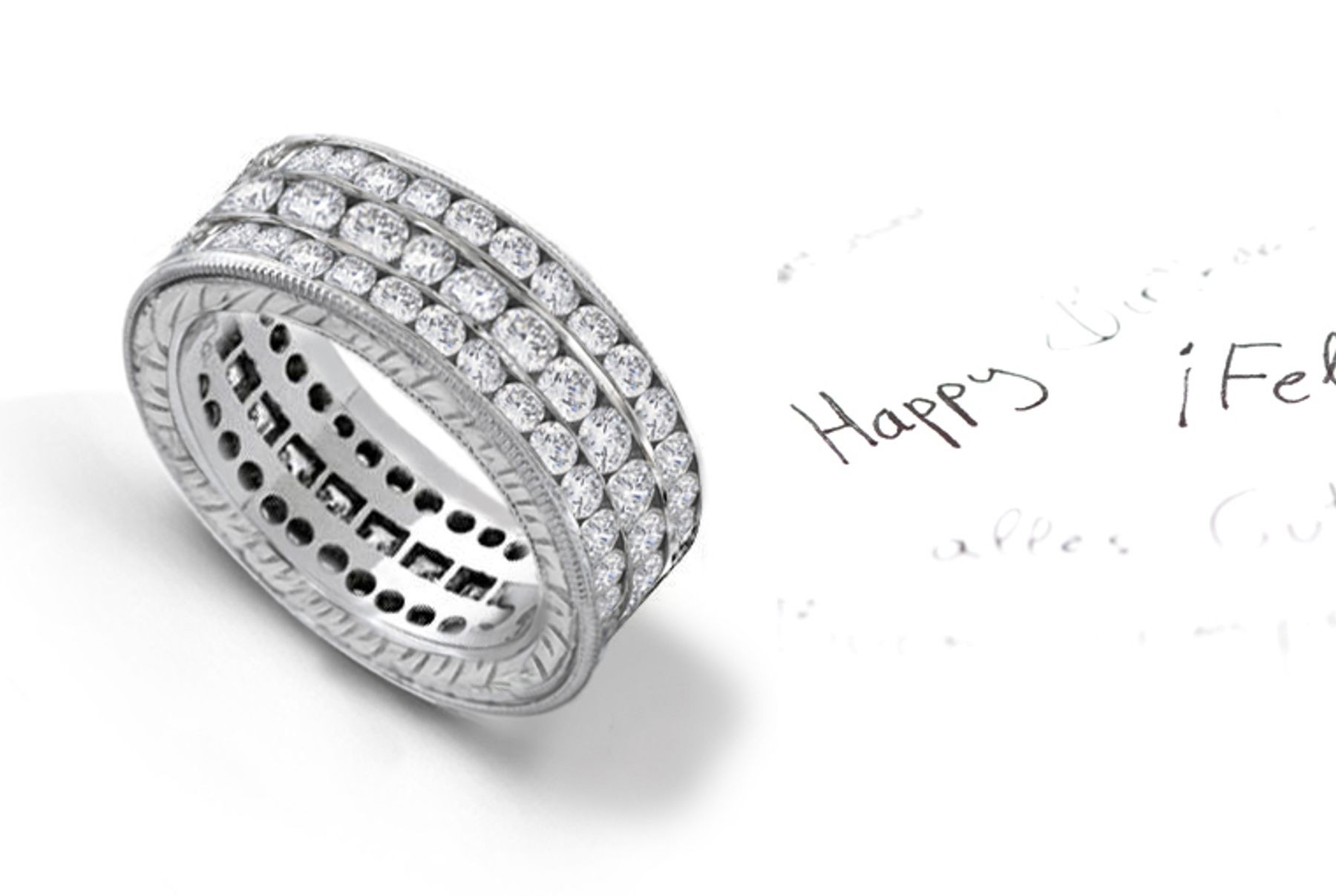 Greats Brilliance:Breathtaking Stacked Diamond Eternity Bands