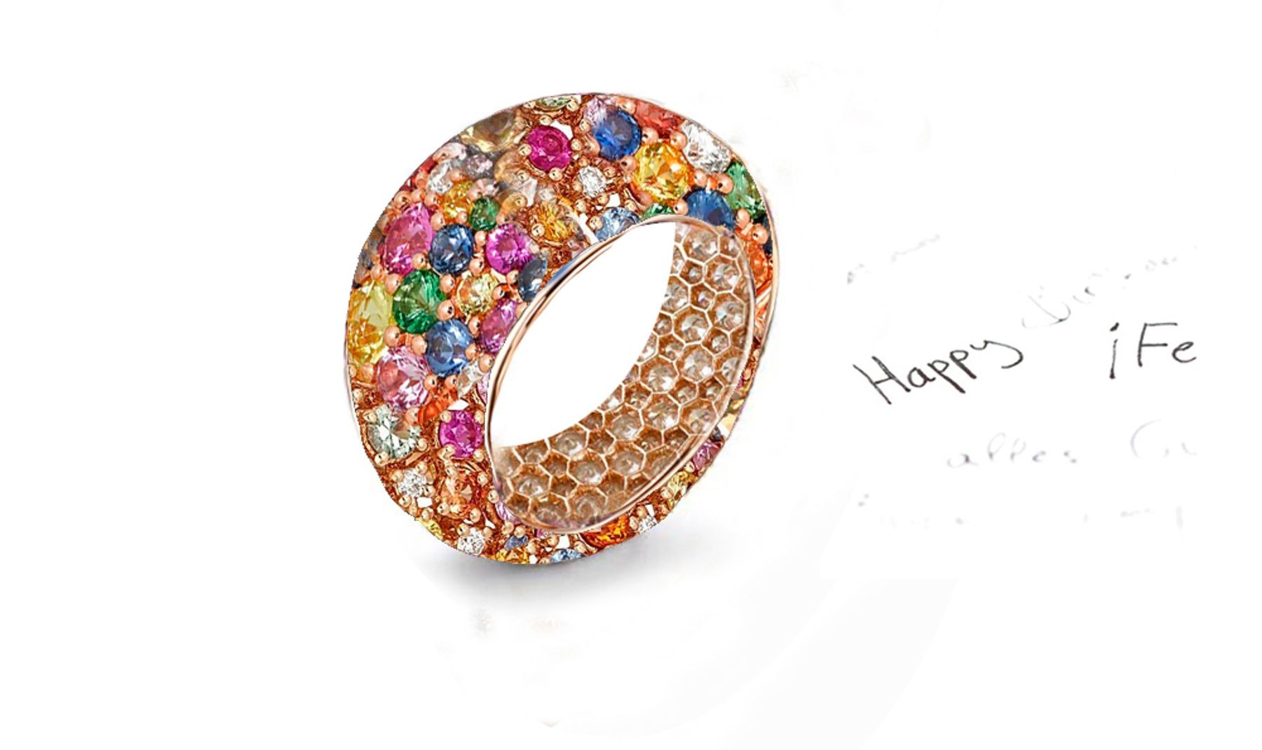 Symbolize Life's Many Milestones With In-House Handcrafted Diamonds & Colored Gemstones Eternity Rings & Bands