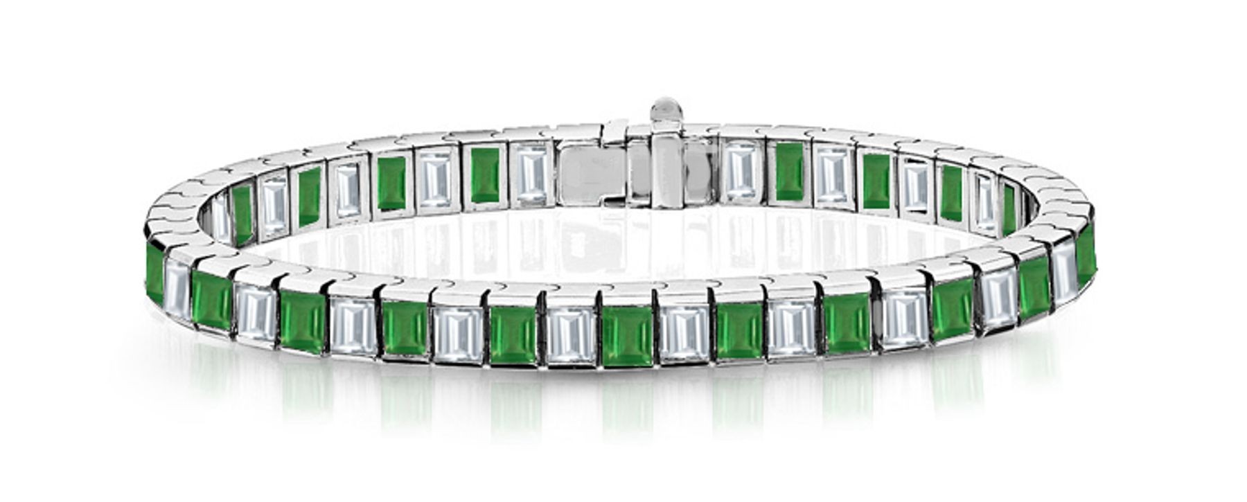 New Emerald & Diamond Bracelet and Necklace