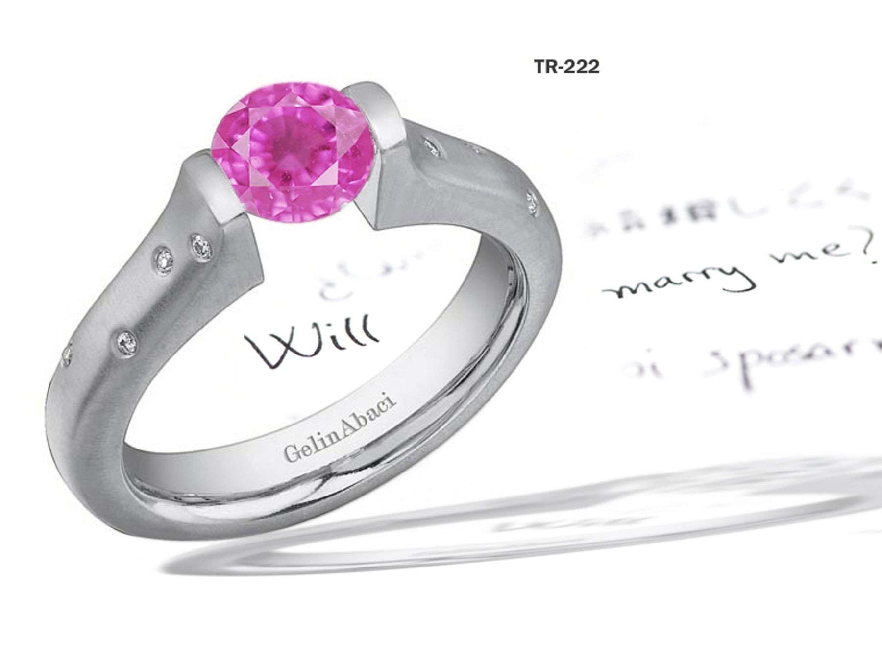 New Arrivals: Designer Diamond & Sapphire Tension Set Diamond Engagement Rings
