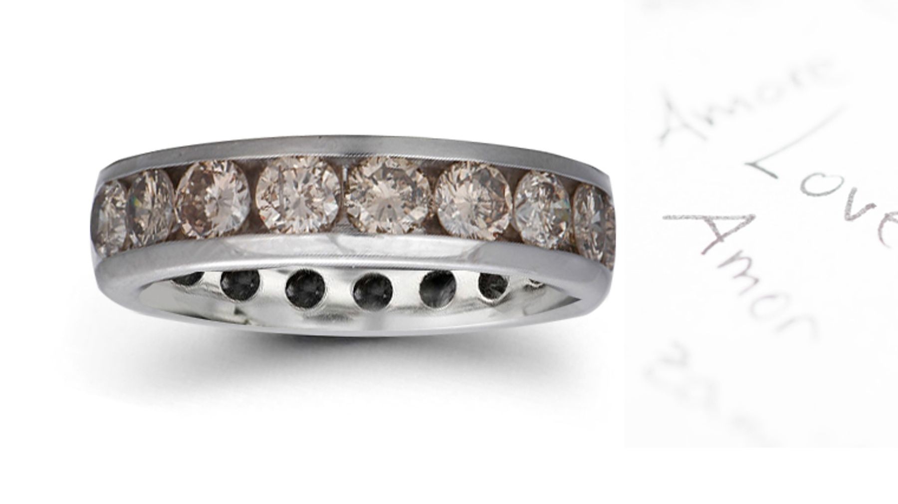 Designer Brown Diamond Wedding Bands