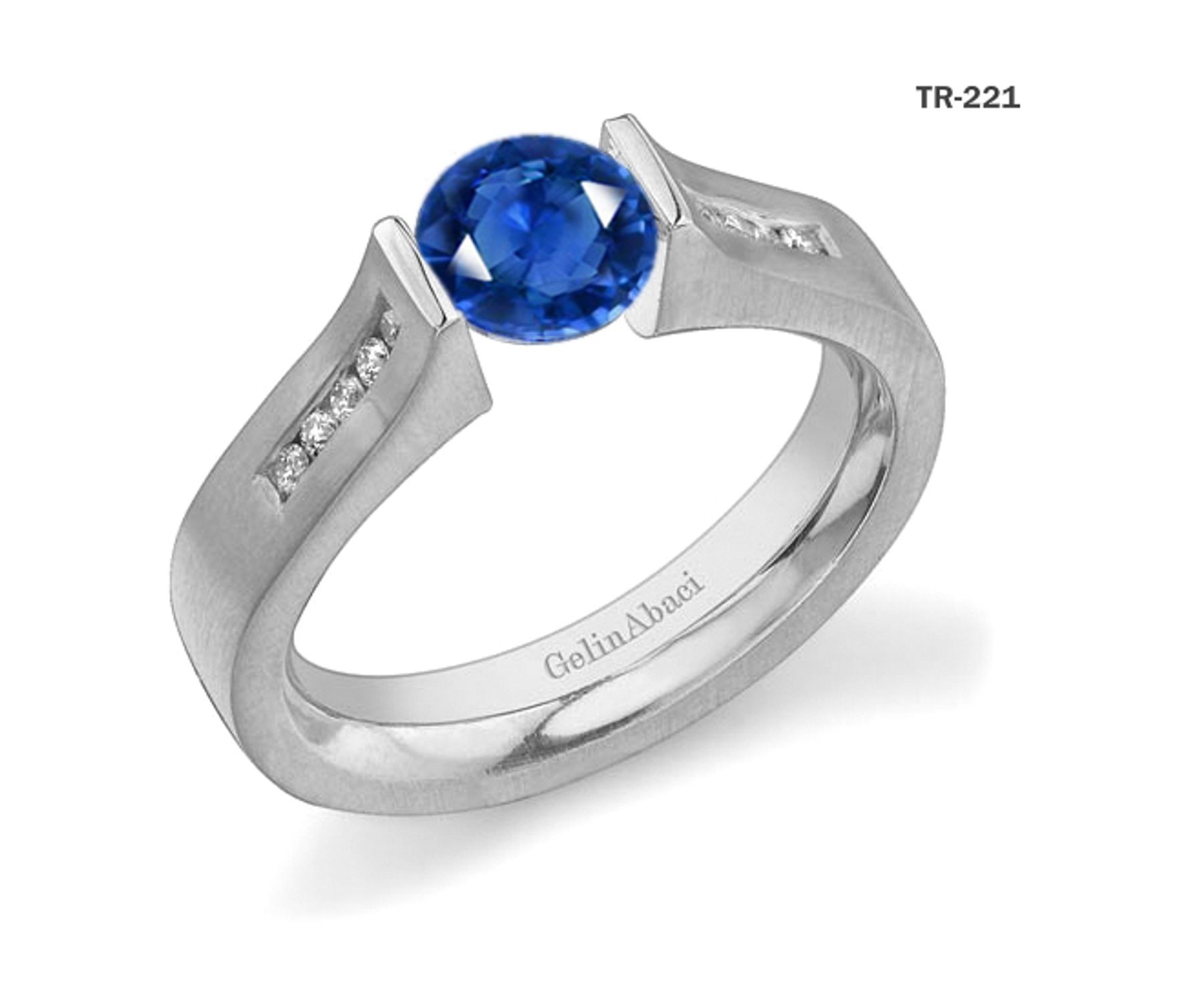 New Arrivals: Designer Diamond & Sapphire Tension Set Diamond Engagement Rings