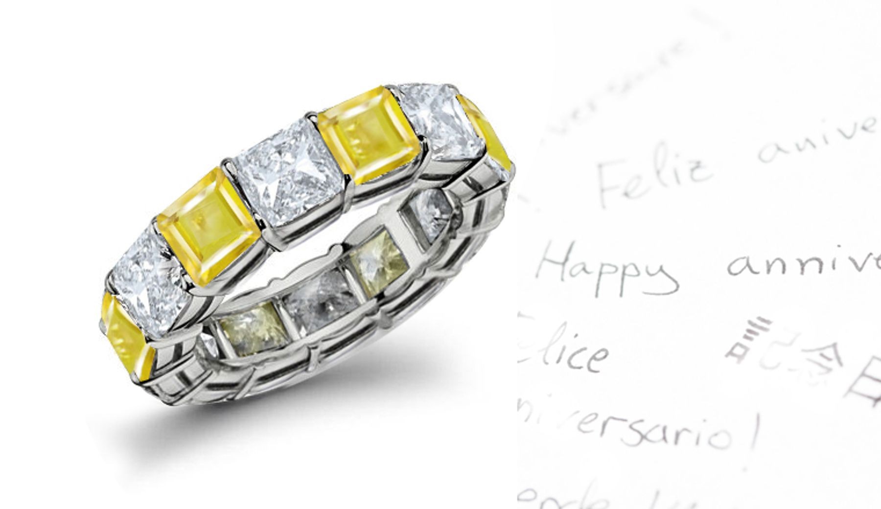 New Arrivals - This Yellow Sapphire & Diamond Ring A Whole Great Radiance