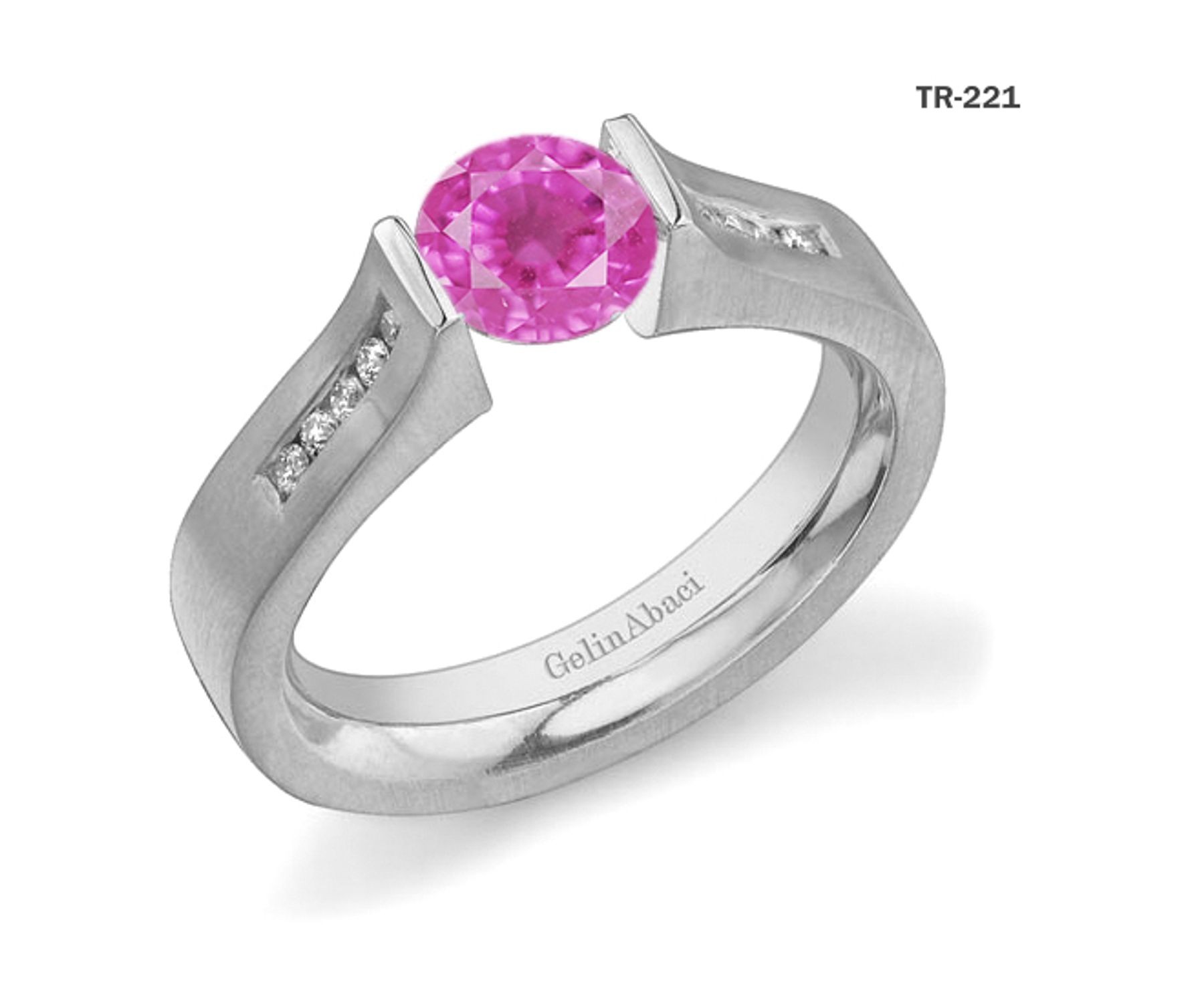 New Arrivals: Designer Diamond & Ruby Tension Set Diamond Engagement Rings