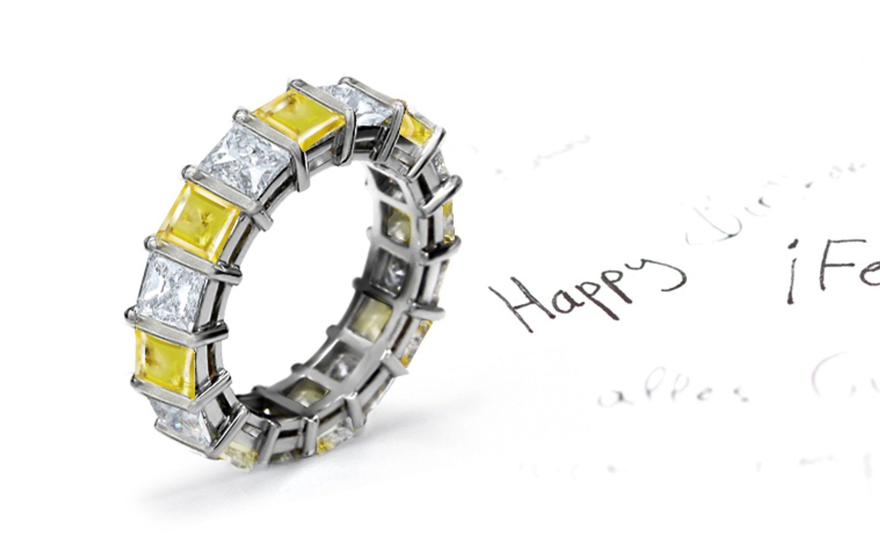New Arrivals - This Yellow Sapphire & Diamond Ring Shows Sophistication