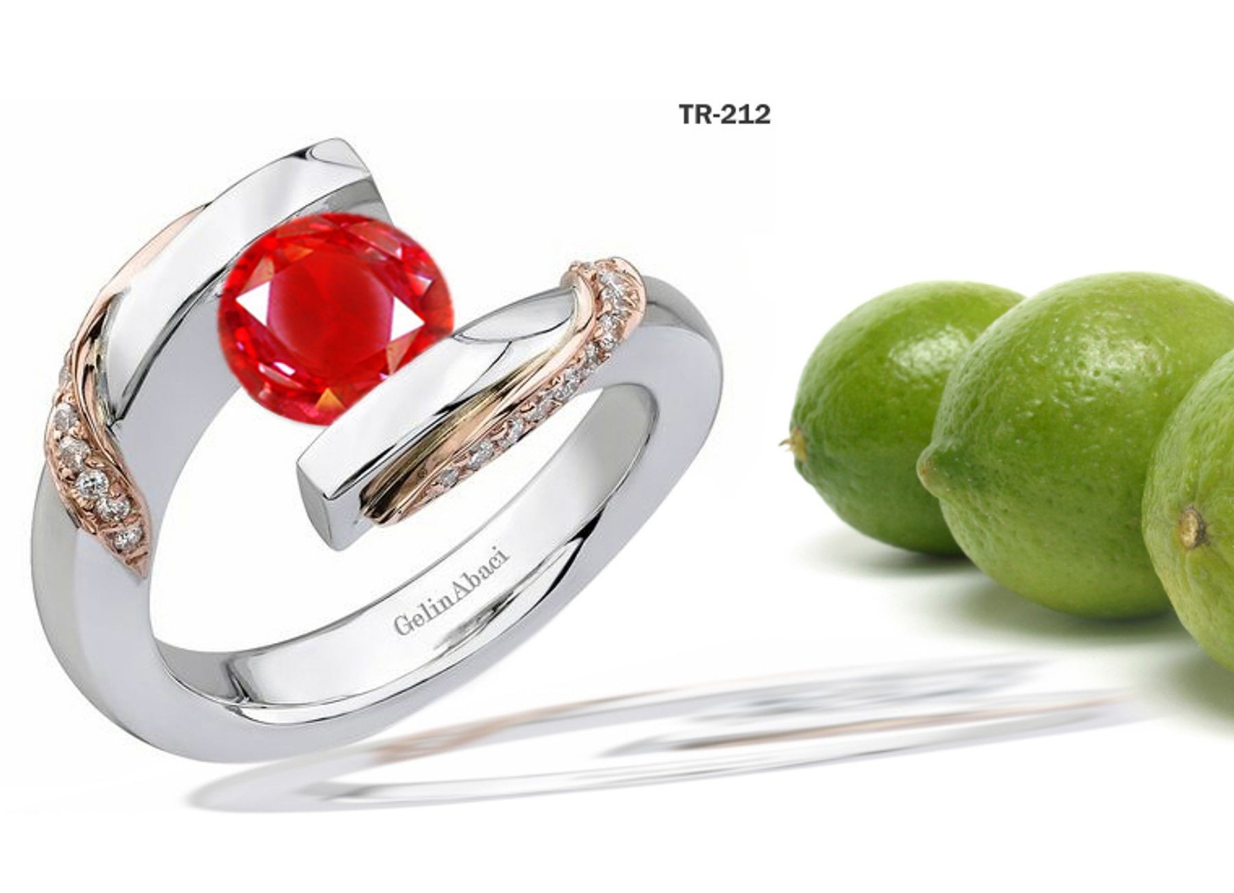 New Arrivals: Designer Diamond & Ruby Tension Set Diamond Engagement Rings