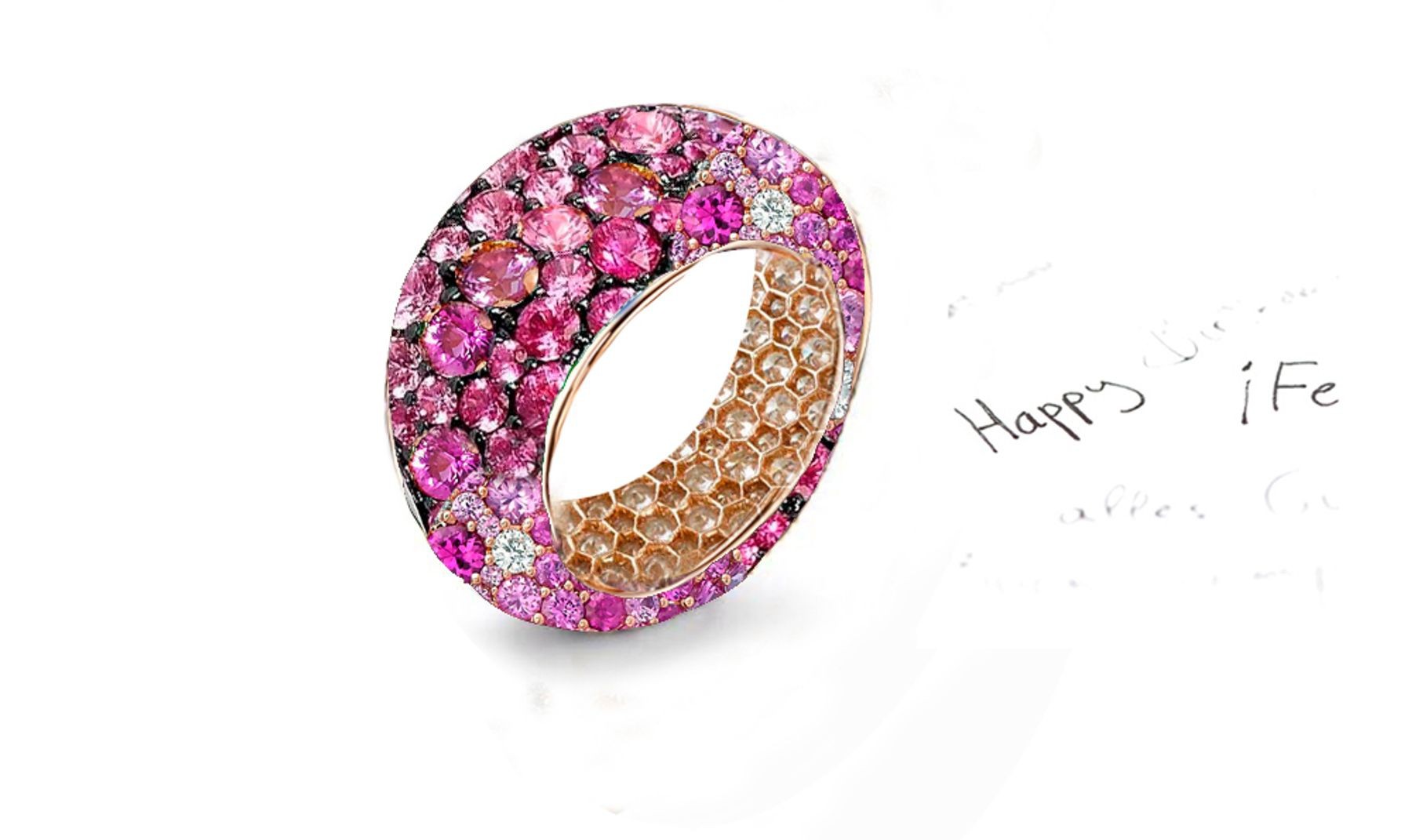 Enjoy the Magic of  White Diamonds and Colored Stone Eternity Rings and Bands