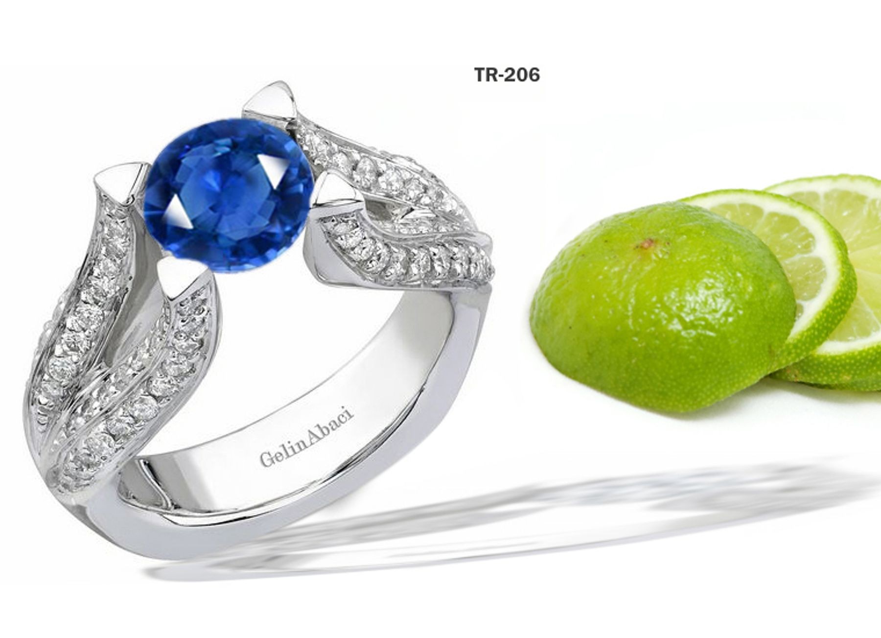 New Arrivals: Designer Diamond & Sapphire Tension Set Diamond Engagement Rings