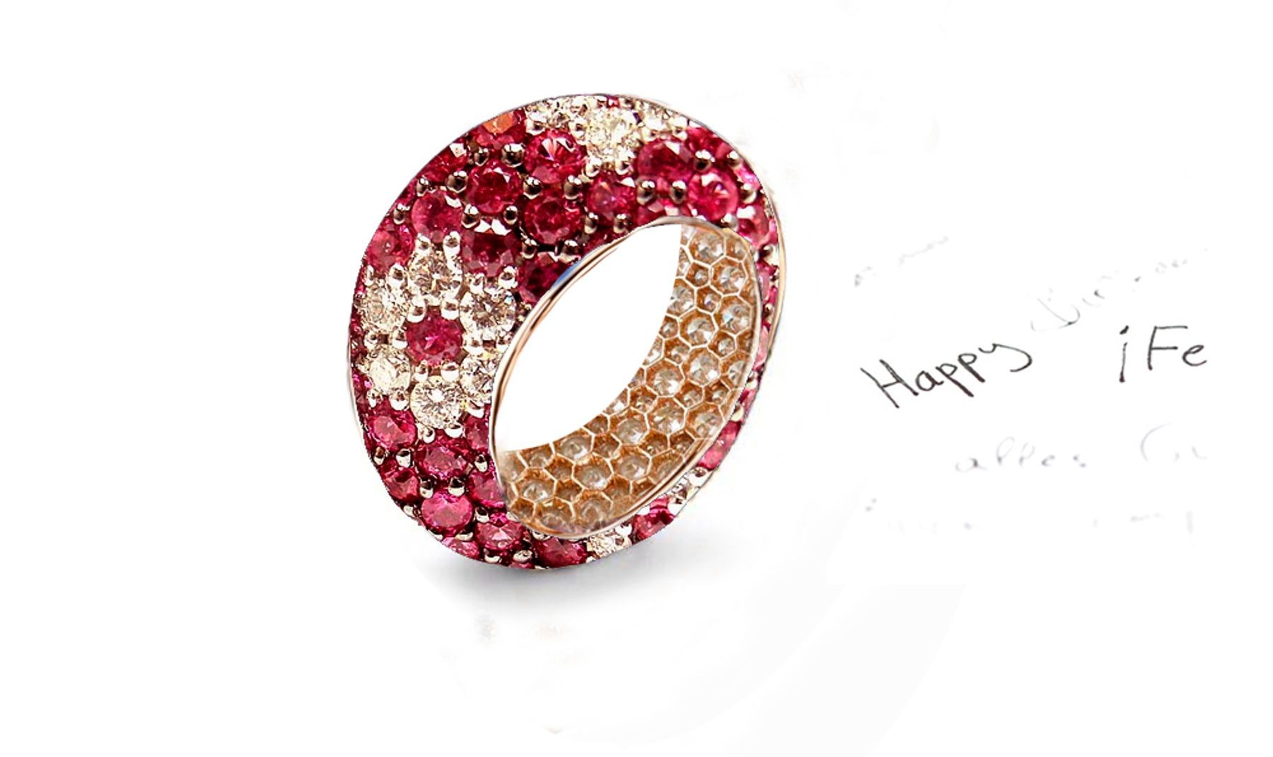 Celebrate Weddings or Anniversaries With Custom Manufactured Diamonds & Colored Precious Stones Eternity Rings & Bands