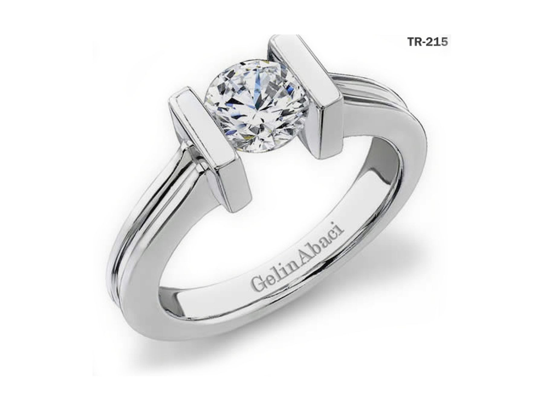 New Design Jewelry: Tension Set Diamond New Style Ladies Rings
