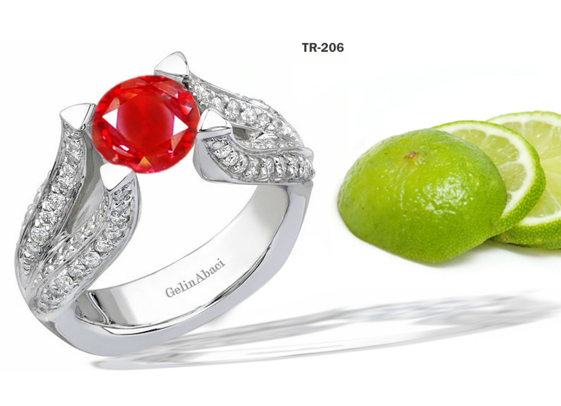 New Arrivals: Designer Diamond & Ruby Tension Set Diamond Engagement Rings