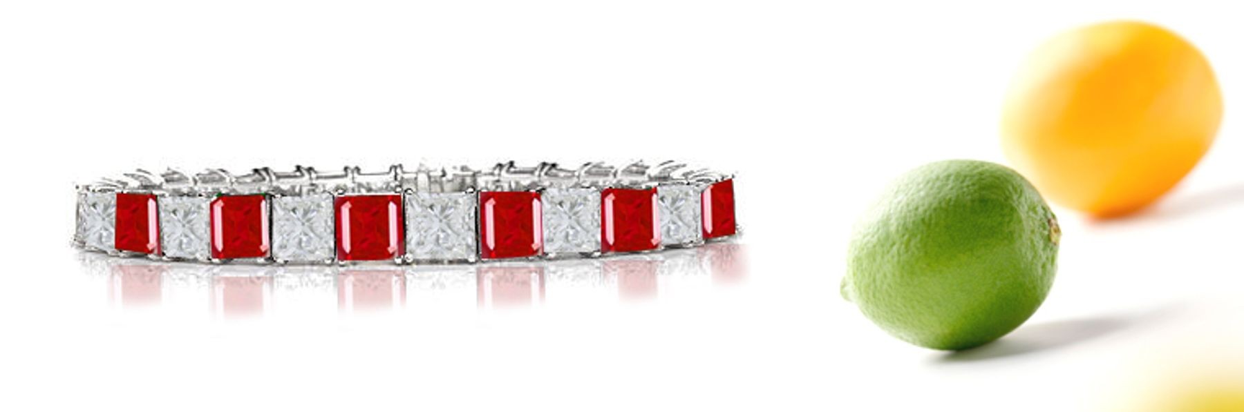 New Ruby & Diamond Bracelet and Necklace