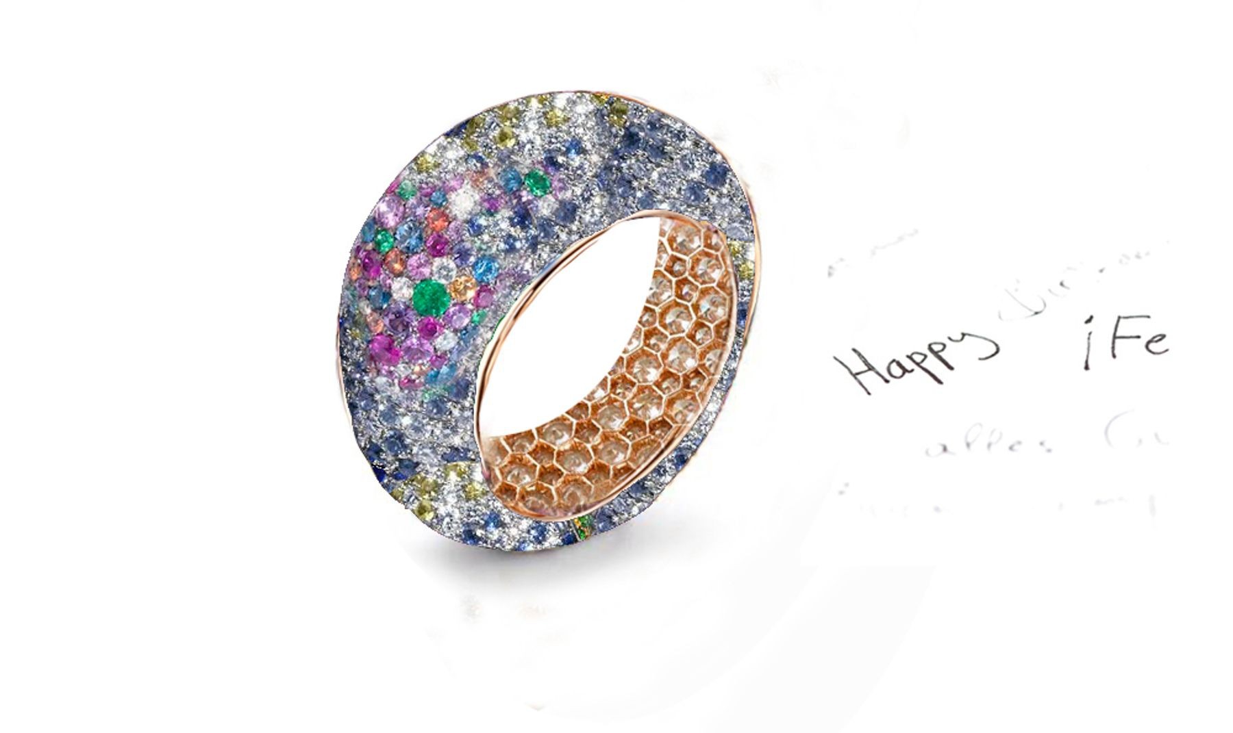 Symbolising Love White Diamonds and Colored Stone Eternity Rings and Bands