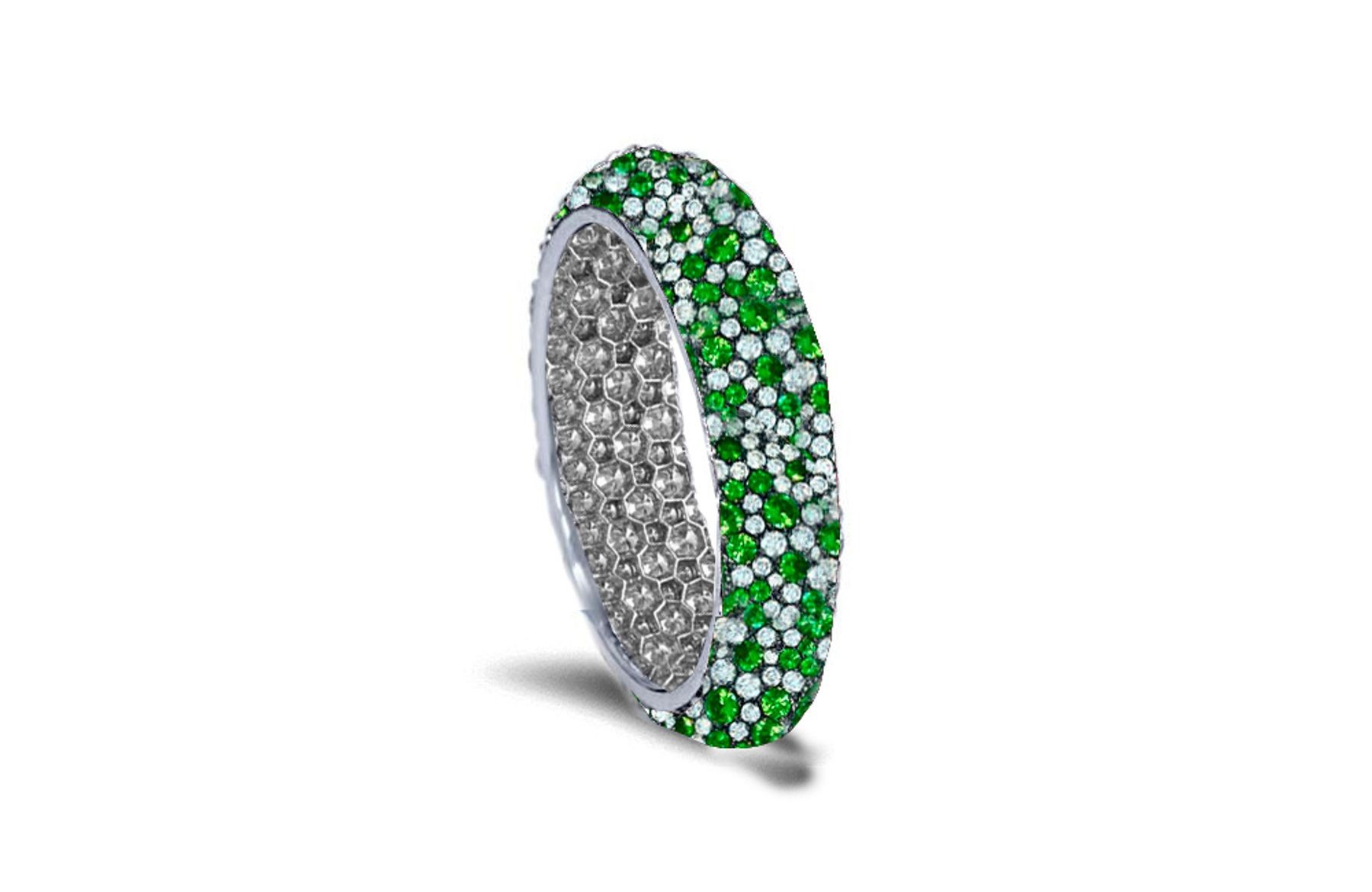 Mark Life's Many Milestones With White Diamonds and Colored Stone Eternity Rings as Wedding Anniversary Bands