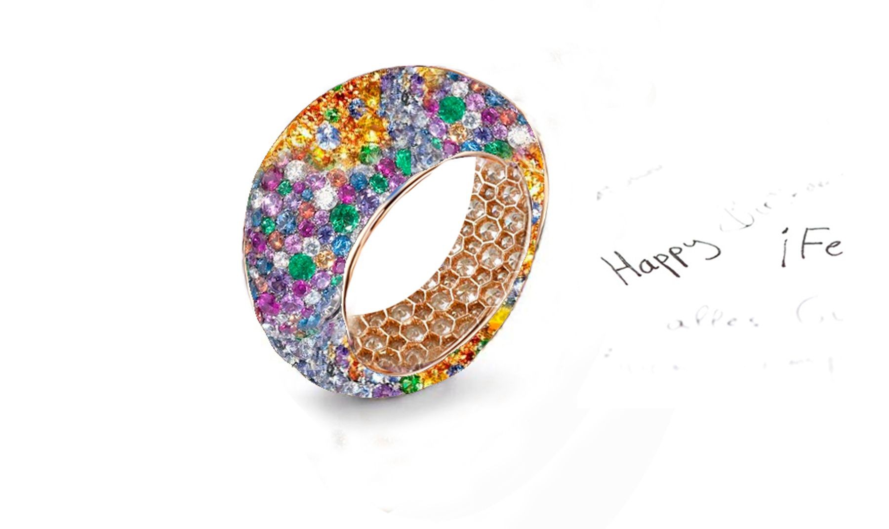 Latest Collection of  White Diamonds and Colored Stone Eternity Rings and