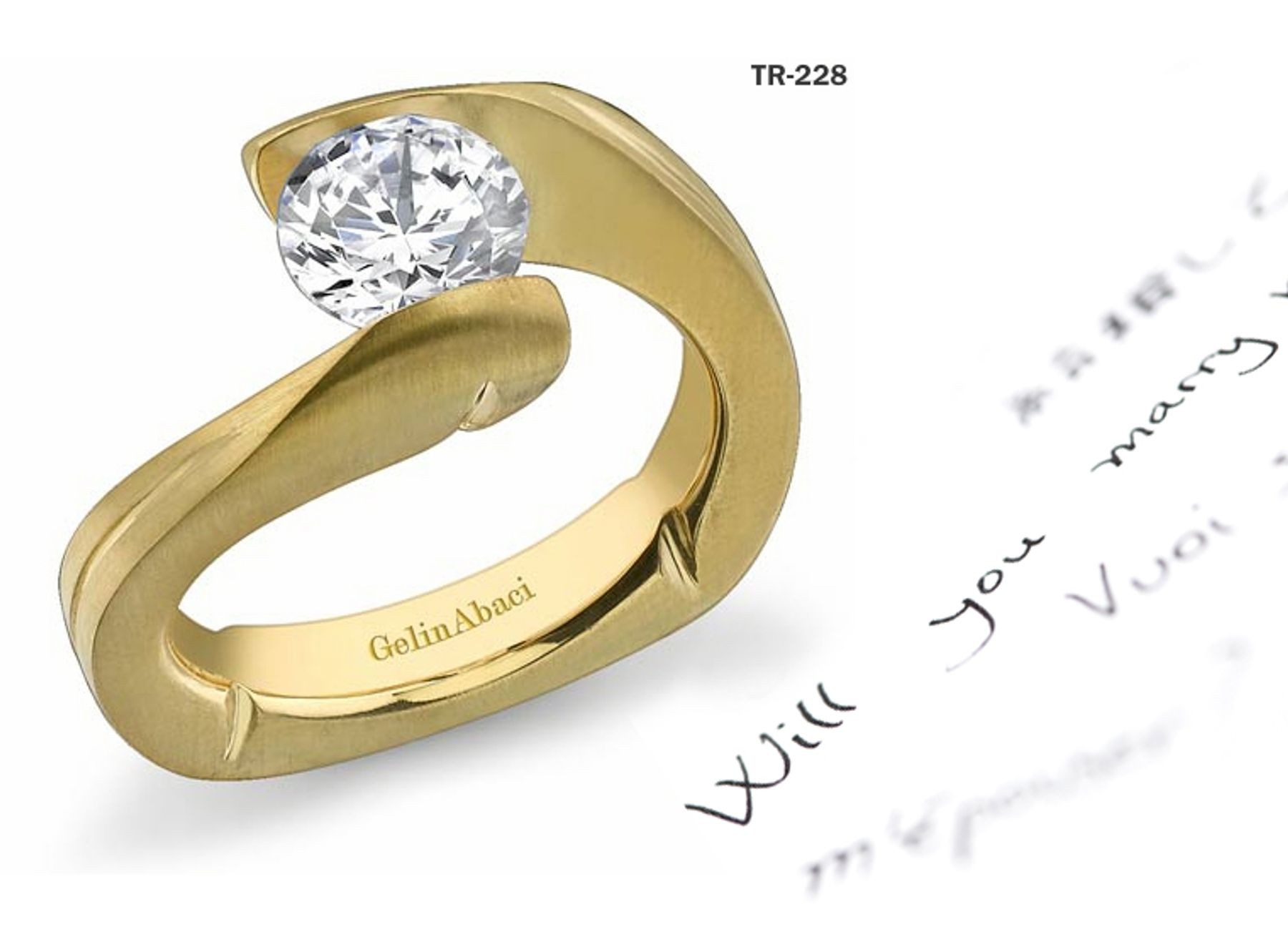 Modern Settings: Tension Set Precious Gemstone New Style Diamond Rings