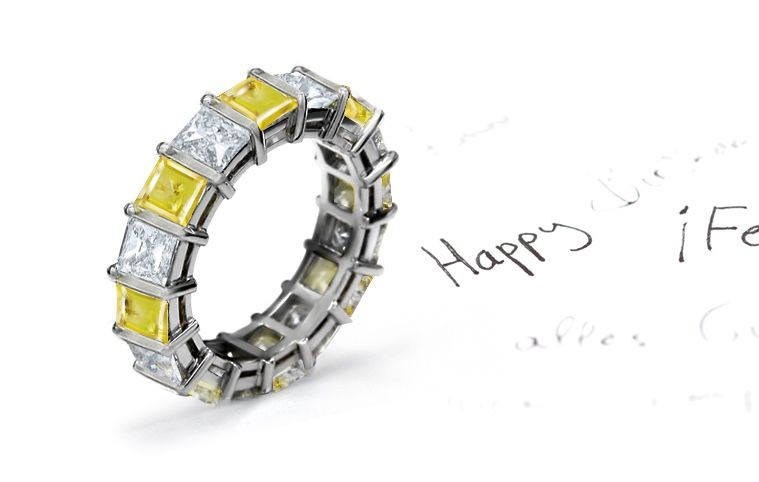 New Arrivals - Yellow Sapphire & Diamond Wedding Rings