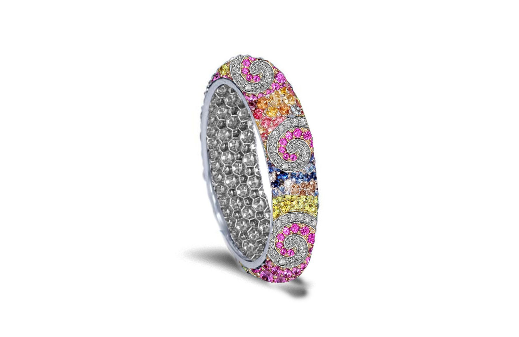 Mark Life's Many Milestones With White Diamonds and Colored Stone Eternity Rings as Wedding Anniversary Bands