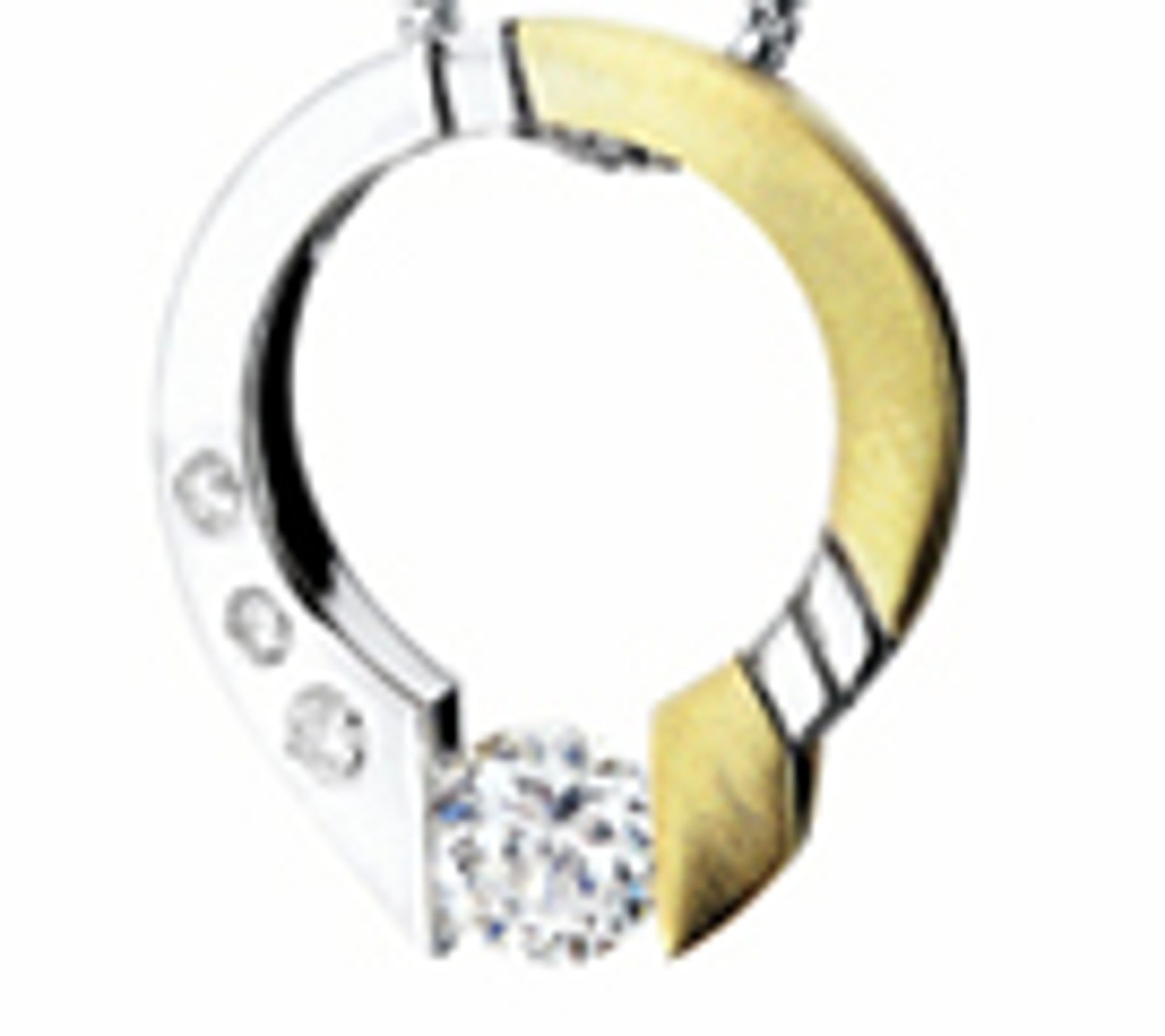 Premier Designer Gelin Abaci Tension Set Gold or Platinum Pendants