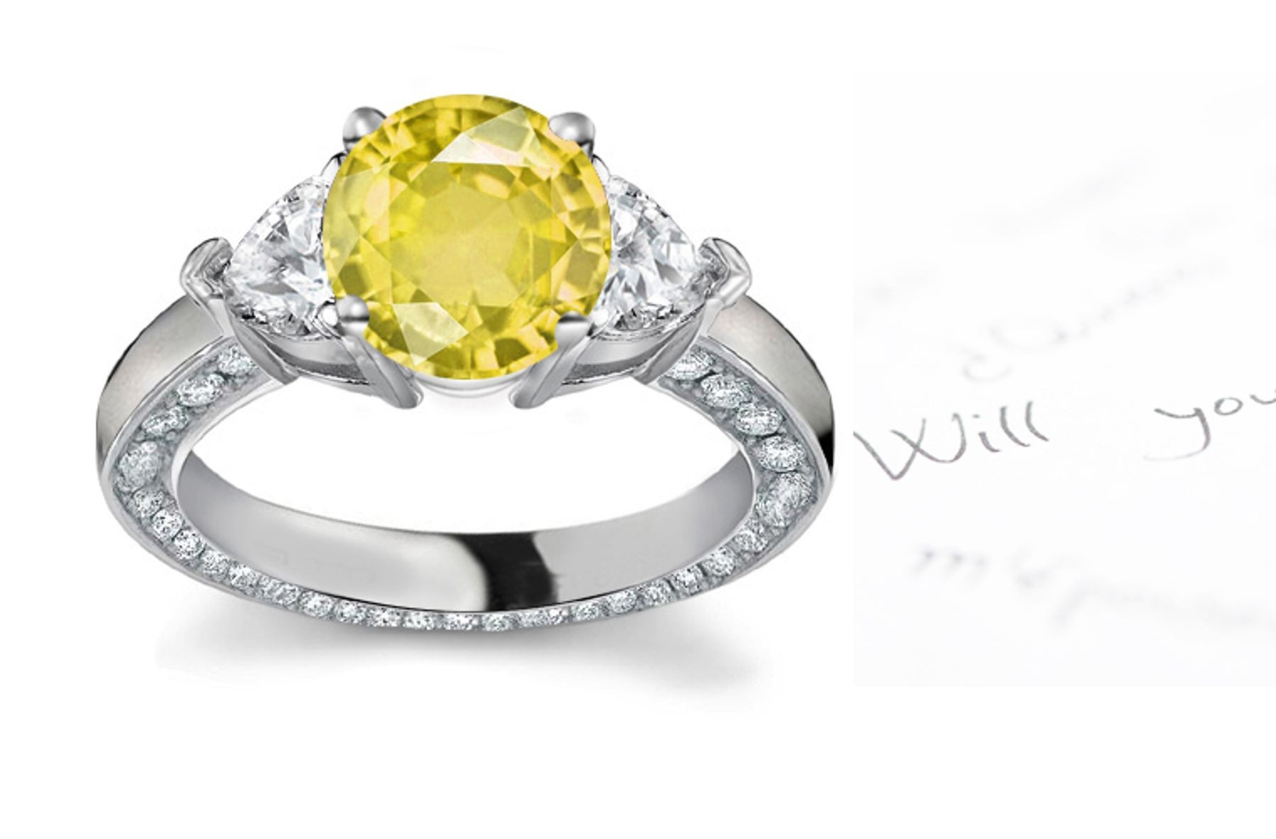 2013 Catalog No. 5 - Product Details: Sapphire Heart Diamond Engagement Rings