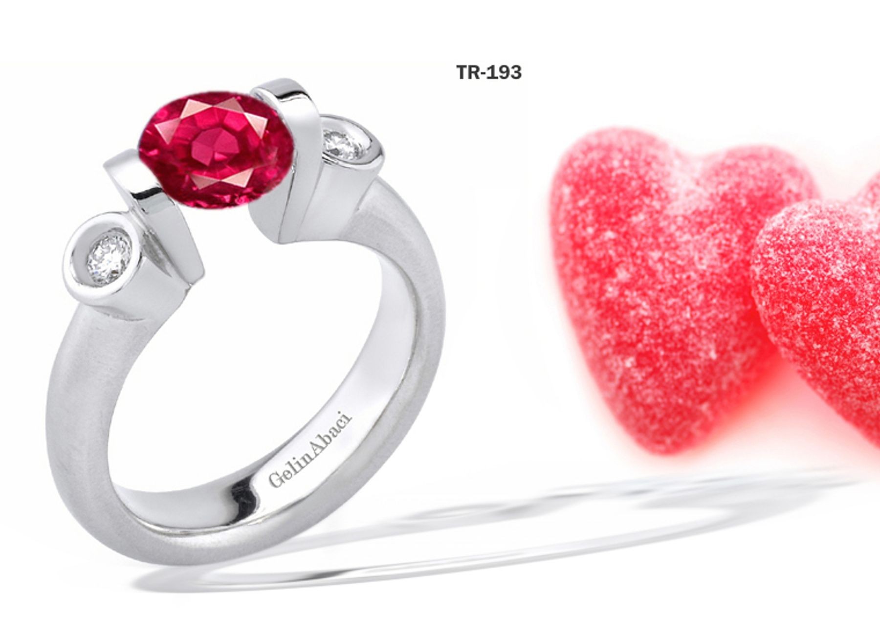 New Arrivals: Designer Diamond & Ruby Tension Set Diamond Engagement Rings