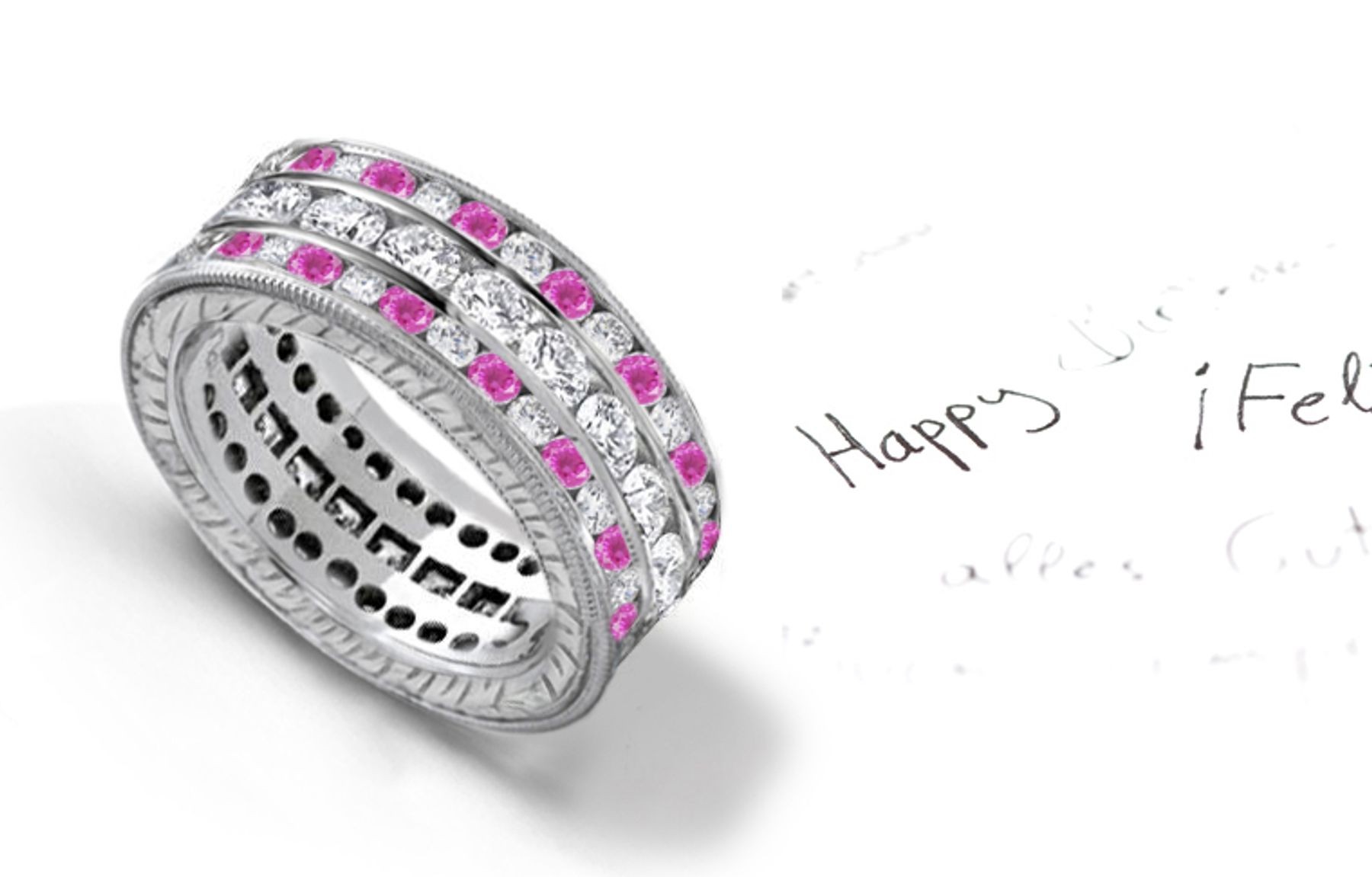 Fine-Quality: Impeccable Stacked Diamond Eternity Bands To Celebrate Love