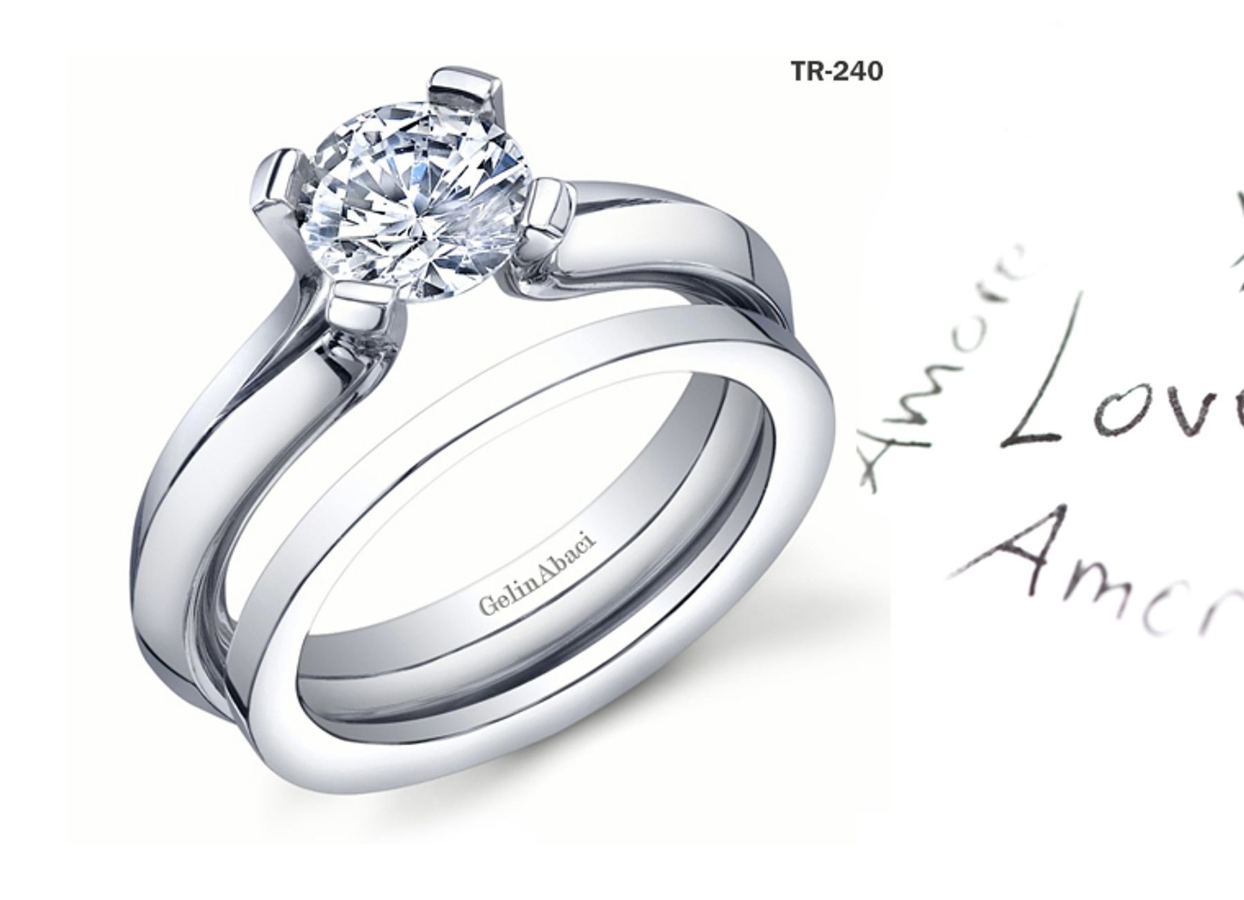 Exclusive Designs: Modern Tension Set Rings With Center Diamond 0.50 to 2.0 Carat Weight