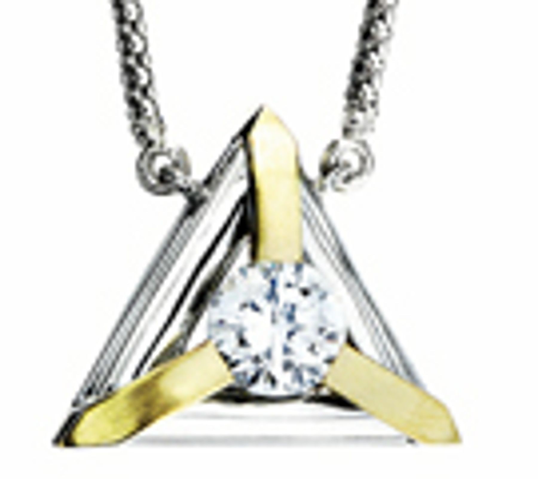 Premier Designer Gelin Abaci Tension Set Gold or Platinum Pendants