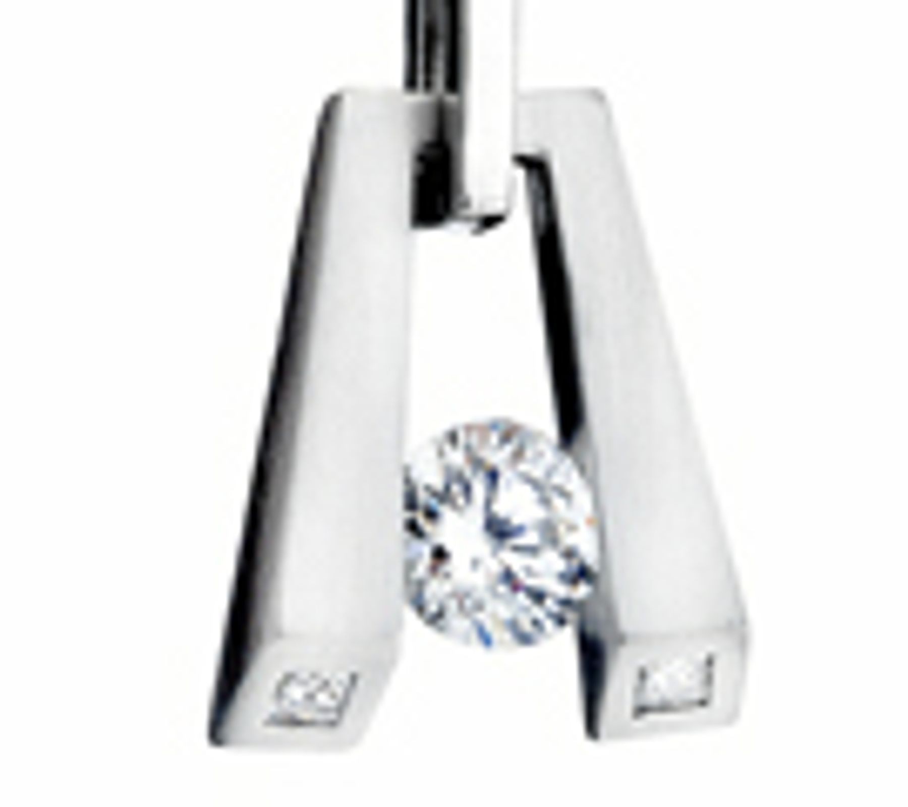 Premier Designer Gelin Abaci Tension Set Gold or Platinum Pendants