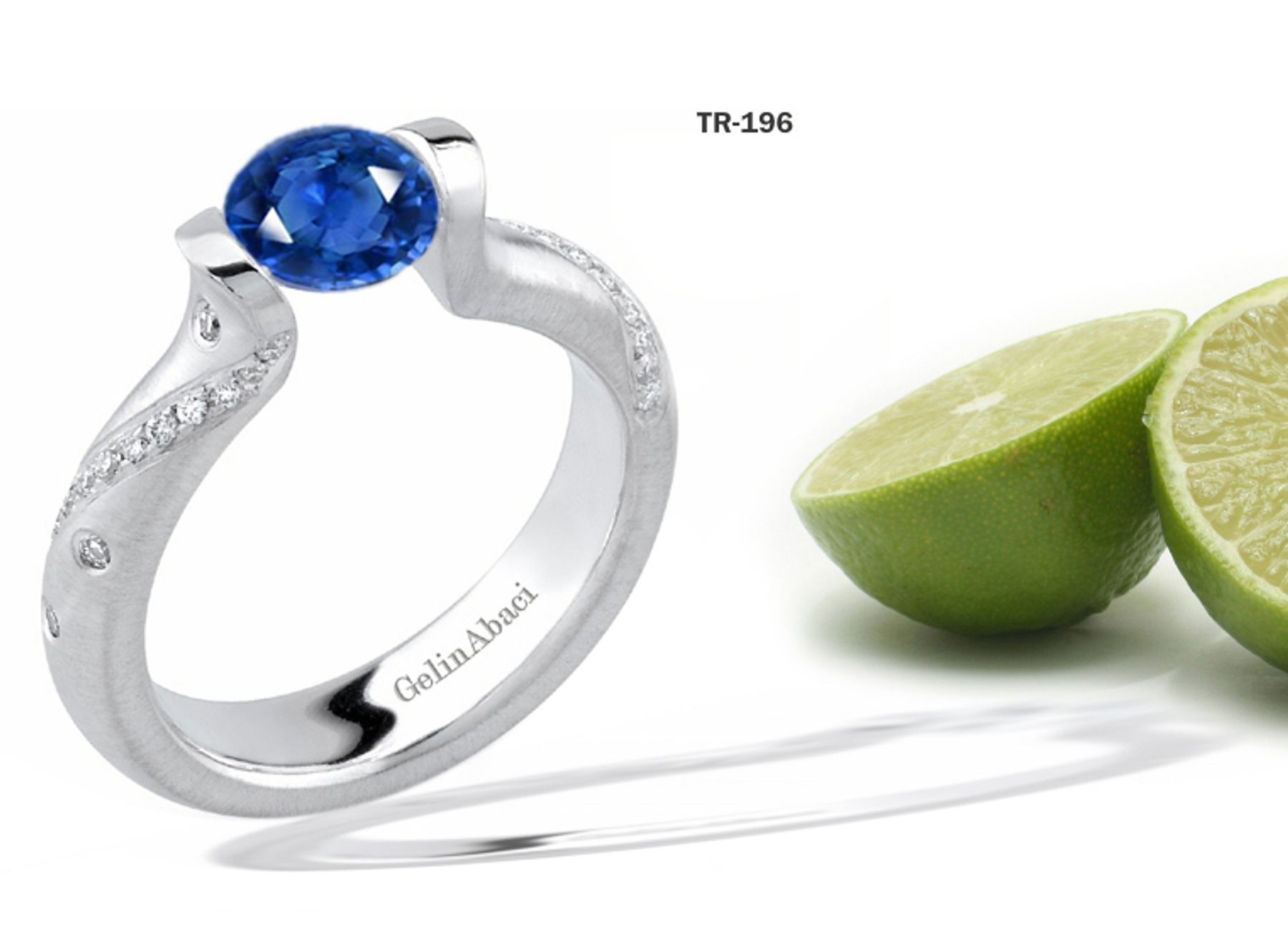 New Arrivals: Designer Diamond & Sapphire Tension Set Diamond Engagement Rings