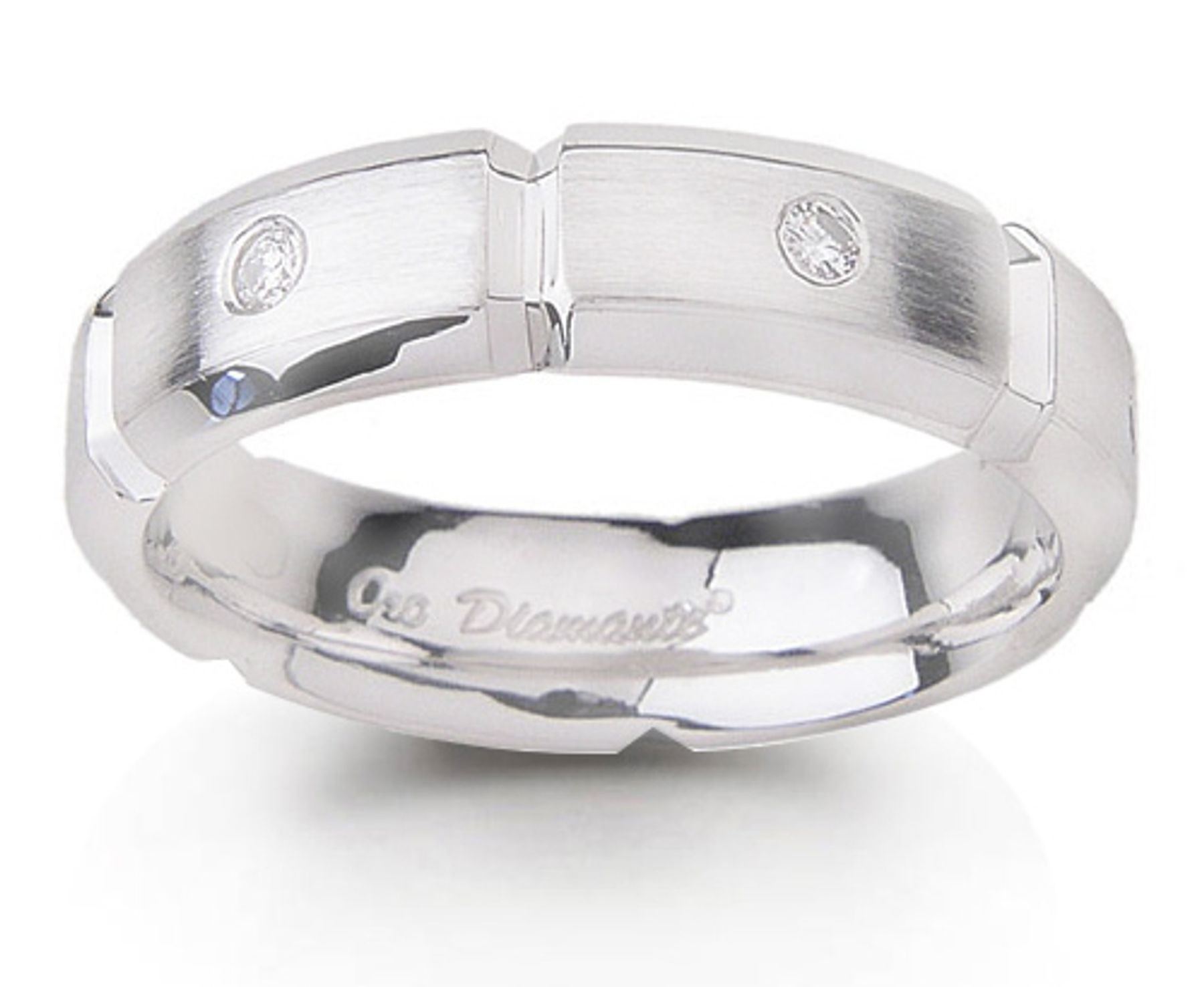 Platinum Diamond Anniversary Mens Ring in Ring Size 9 to 12