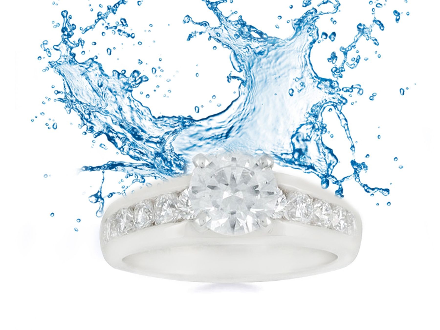 Recently purchased settings. Engagement Diamond Side Accent Platinum Ring. 