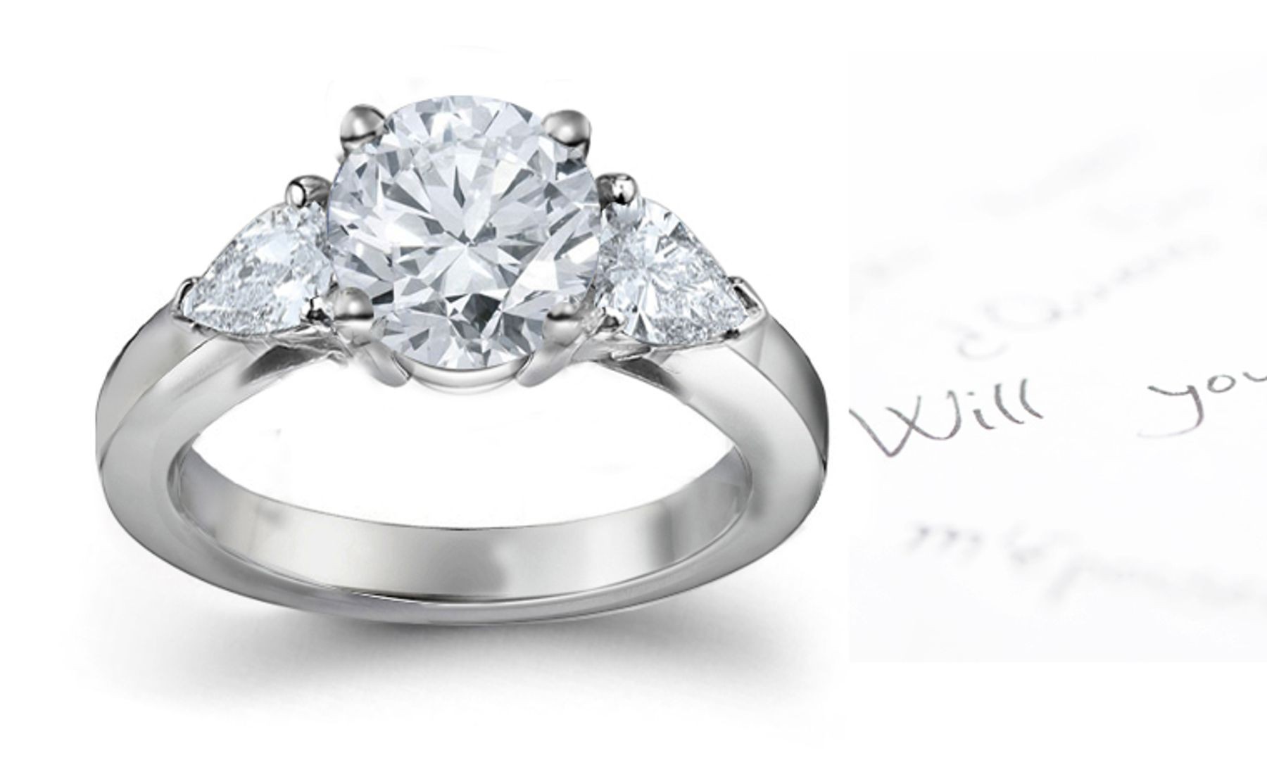 Three Stone Diamond Rings: View Three Stone Ring Details