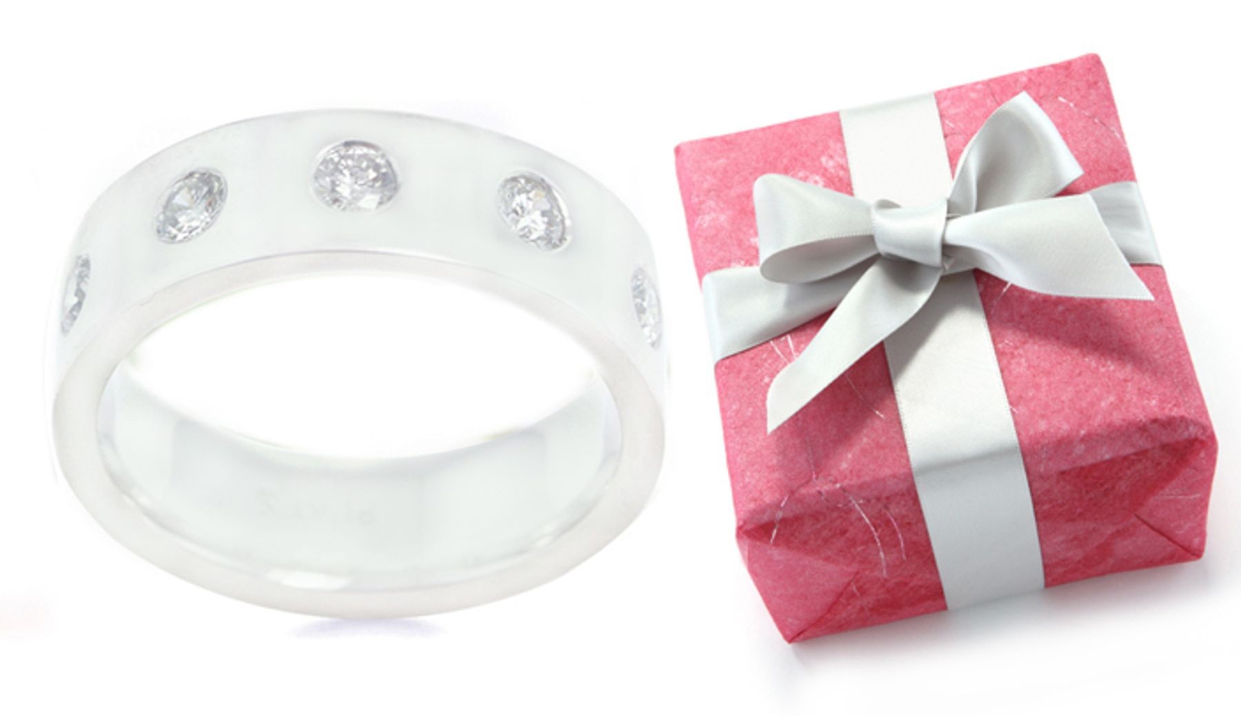 Eternity Ring: Platinum Eternity Burnish Set Ring with Round Diamonds