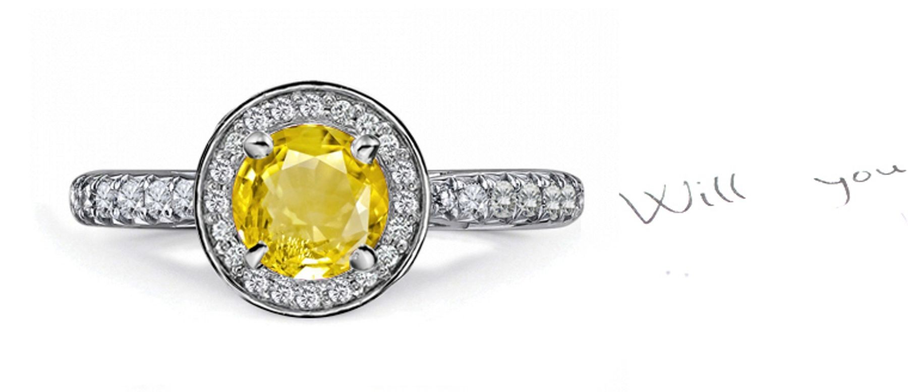 Exclusive: Amazing Yellow Sapphire & Diamond Ring 