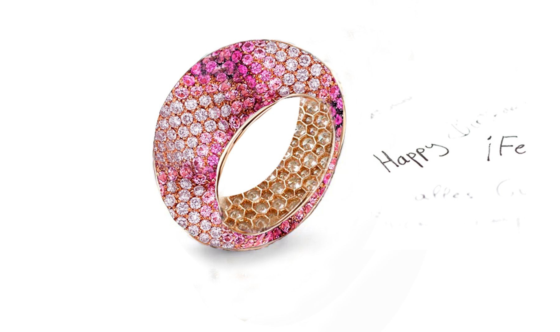 Fabulous Multi-Colored Diamonds & Precious Stones Eternity Band Rings