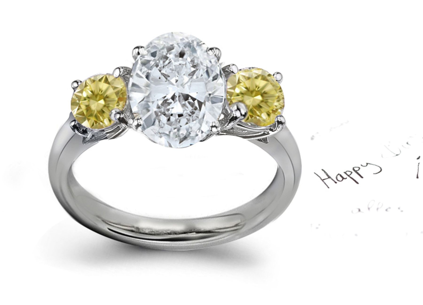 Premier Colored Diamonds Designer Collection - Pink Colored Diamonds & White Diamonds Fancy Pink Diamond Engagement Rings