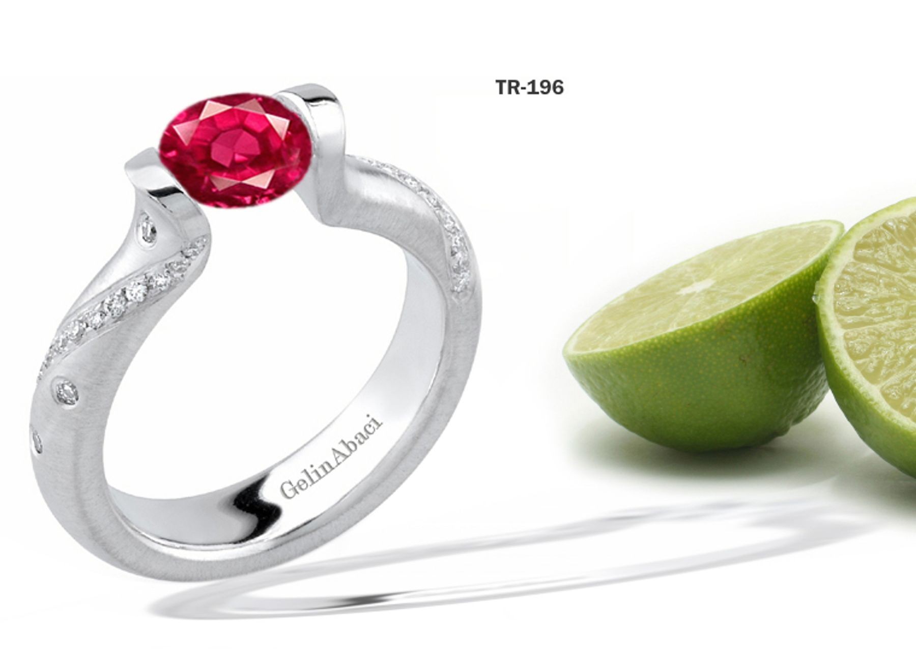 New Arrivals: Designer Diamond & Ruby Tension Set Diamond Engagement Rings