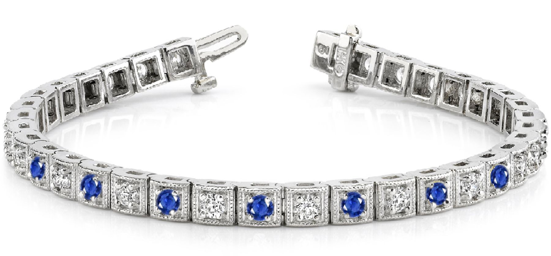 Sapphire & Diamond Bracelet and Necklace