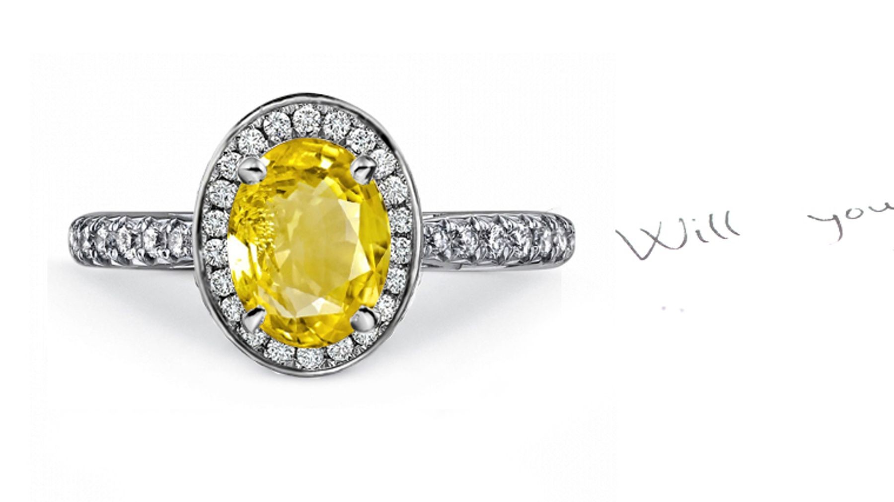 Pure & Sparkling: Yellow Sapphire & Diamond Ring 