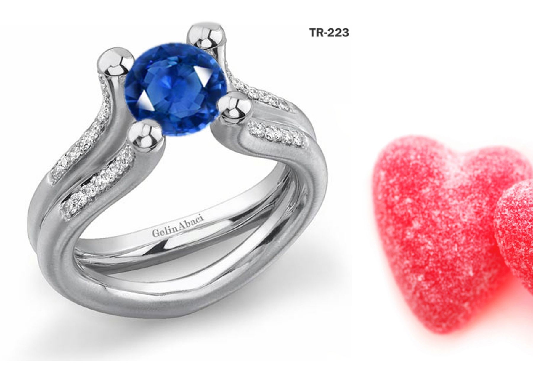 New Arrivals: Designer Diamond & Sapphire Tension Set Diamond Engagement Rings