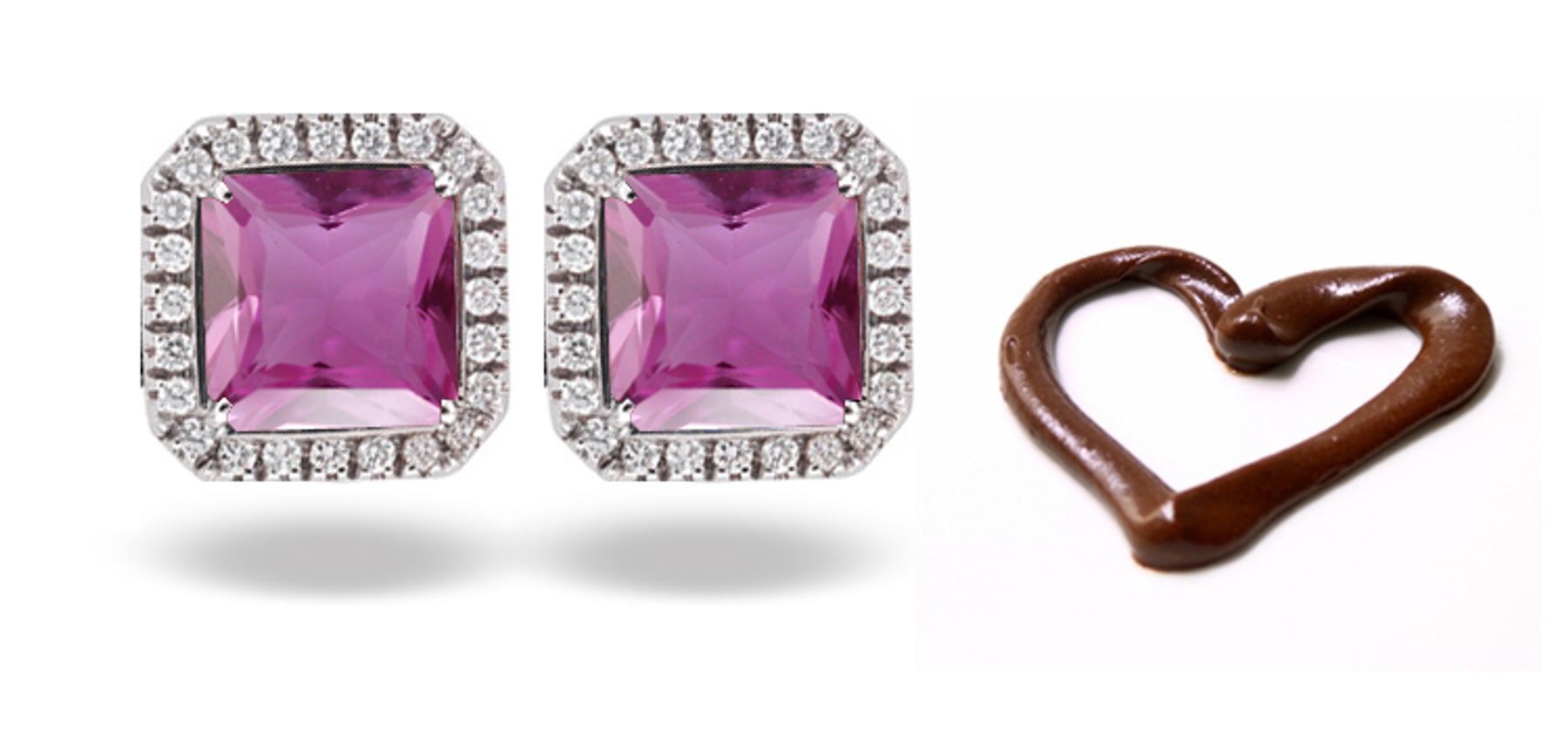 New Designer Colored Gemstone Jewelry: Blue Sapphire & Diamond Studded Earrings