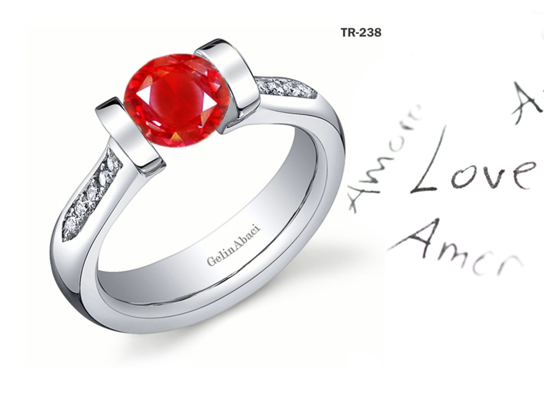 Premier Diamond Jewelry: Tension Set Ruby Diamond Rings