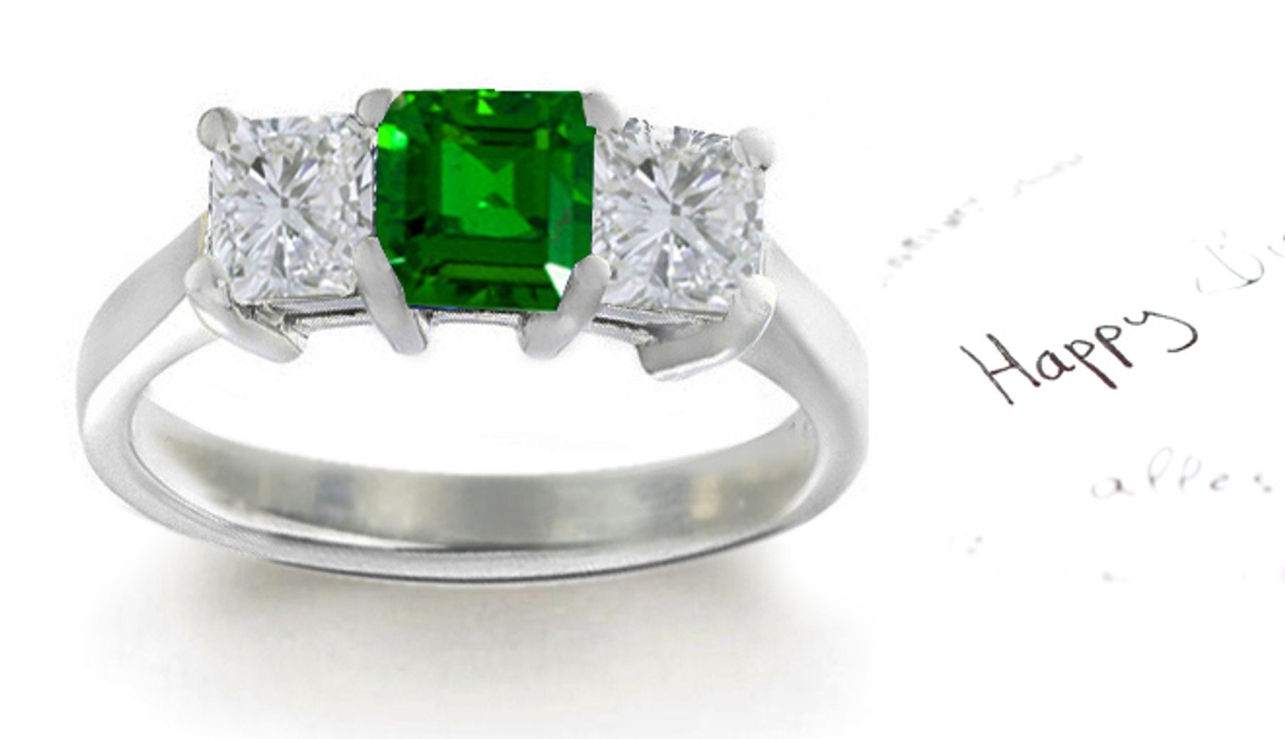 Pure & Bright: Designer Genuine Emerald Diamond Engagement Rings