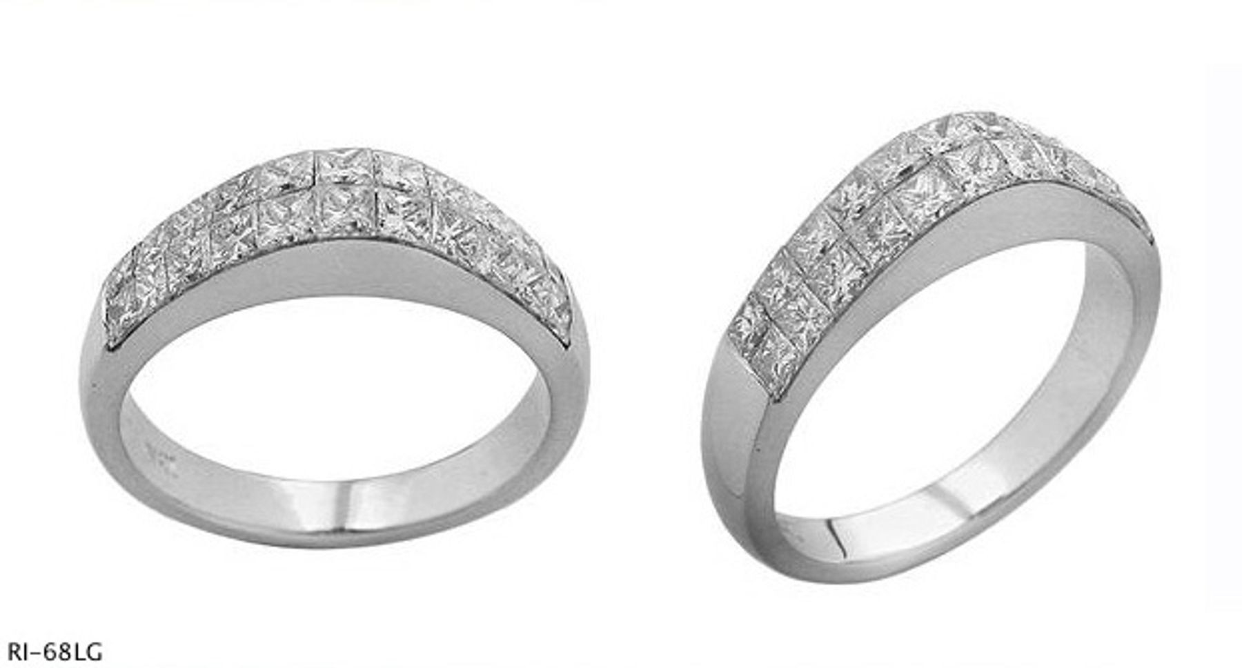 Platinum Channel Set Twenty Two Diamonds Ring