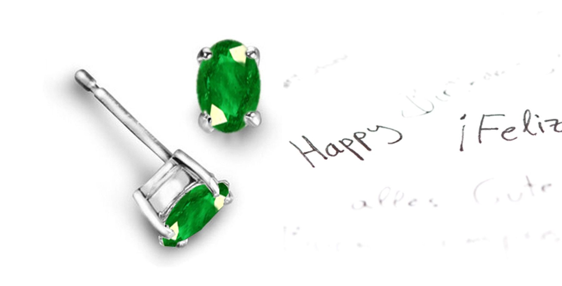 Emerald Jewelry: Emerald And Diamond Earrings