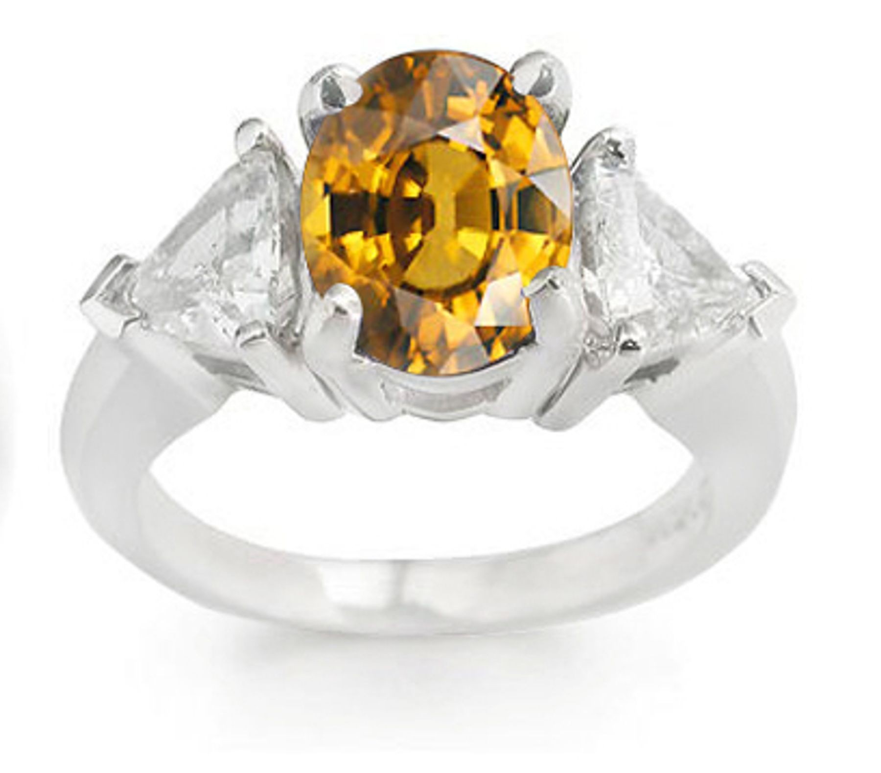 DeBeers Diamond Rings: Three Stone (Rings with Yellow White Diamonds) Ring.