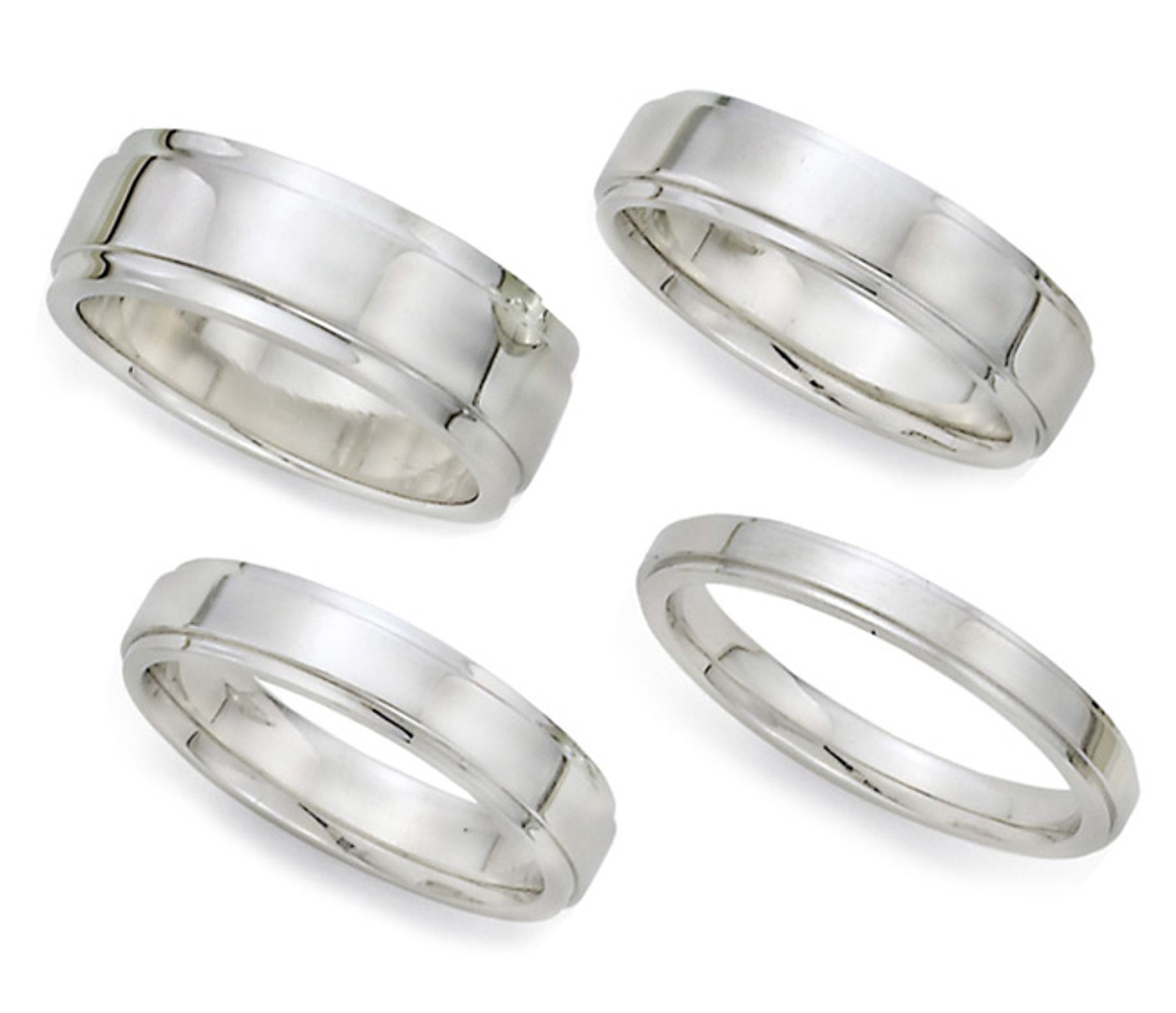 Designer Platinum Rings: Platinum iridium designer rings.